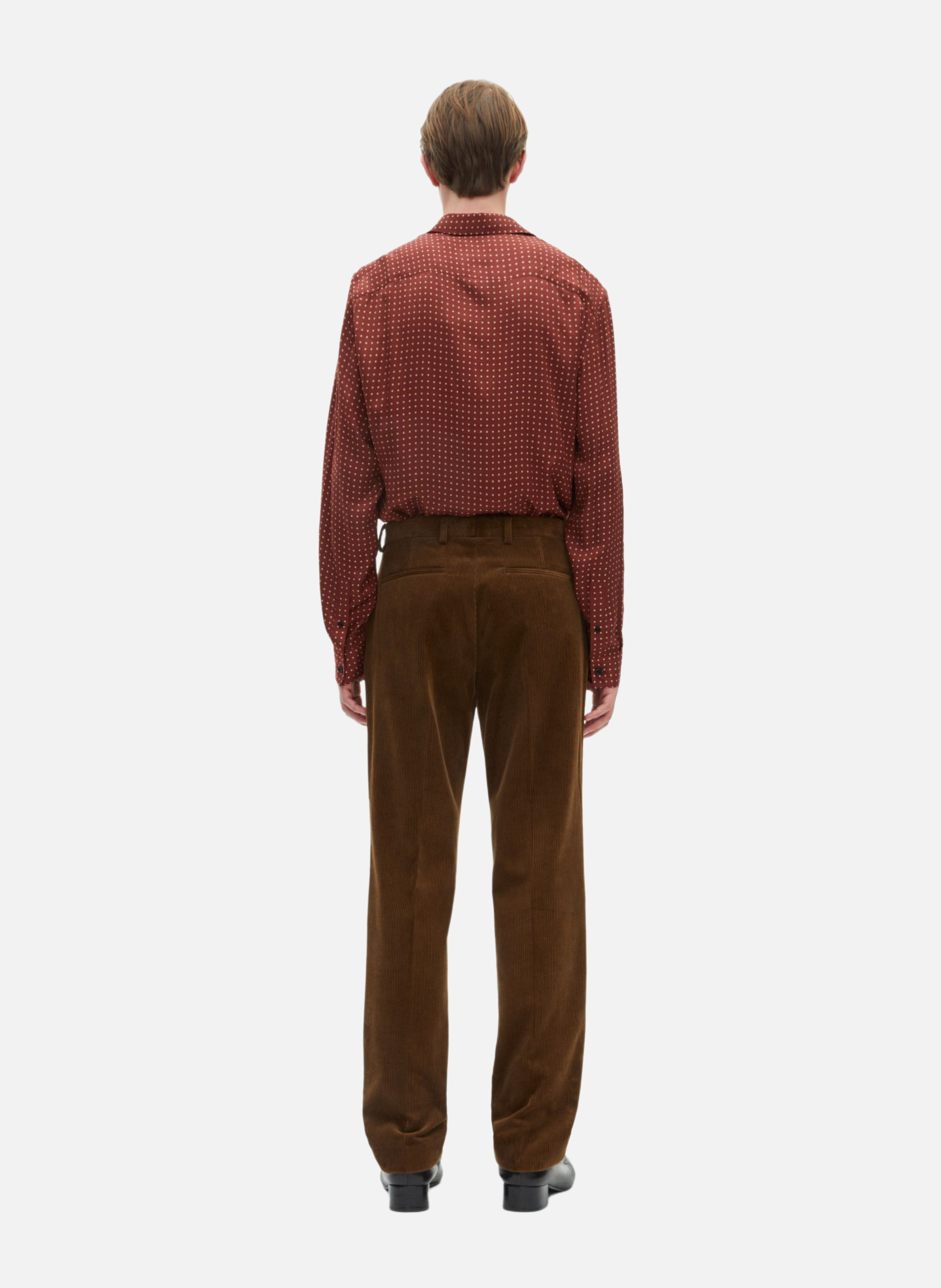 Tailored Corduroy Suit Trousers THE KOOPLES Brown