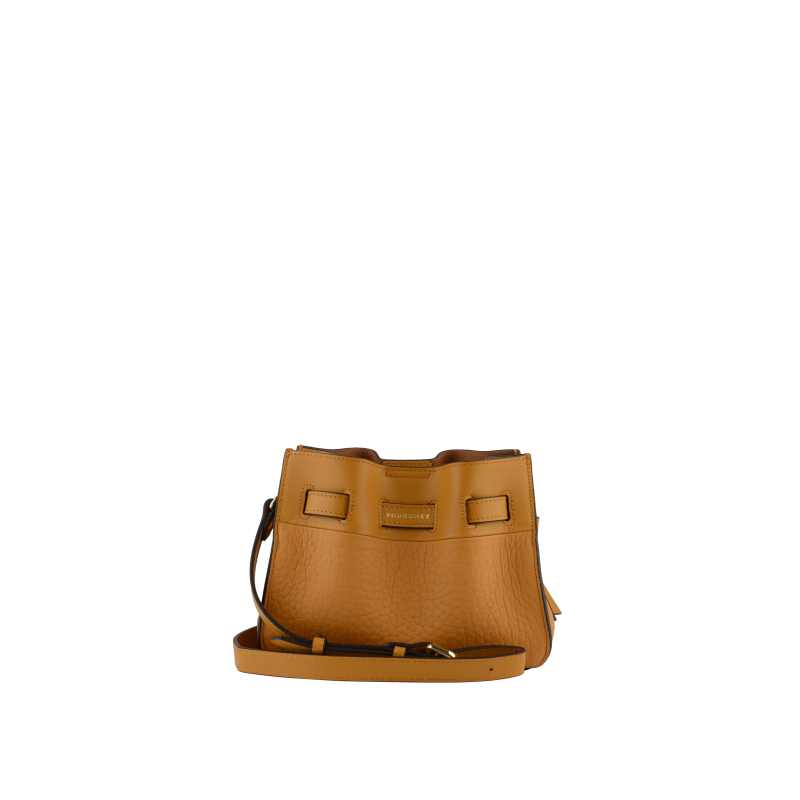 Shoulder bag - cowhide leather POURCHET Red