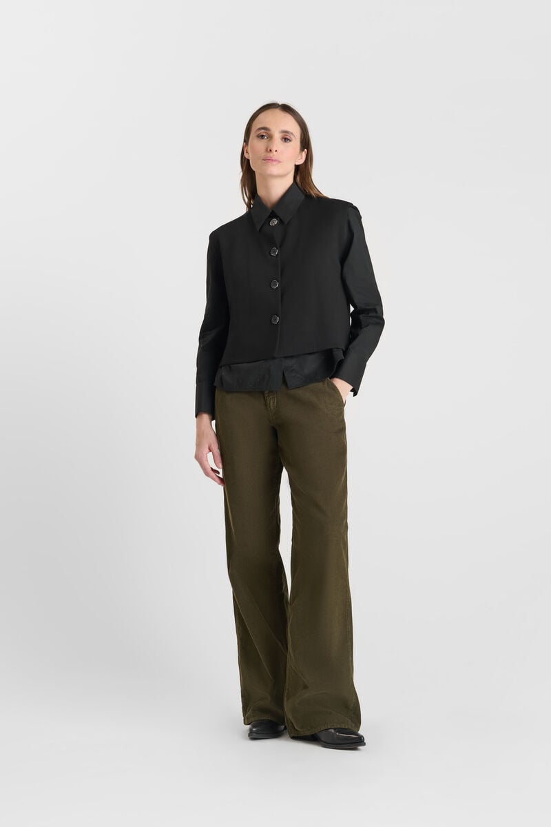 Gilet sans manches LE TEMPS DES CERISES Noir