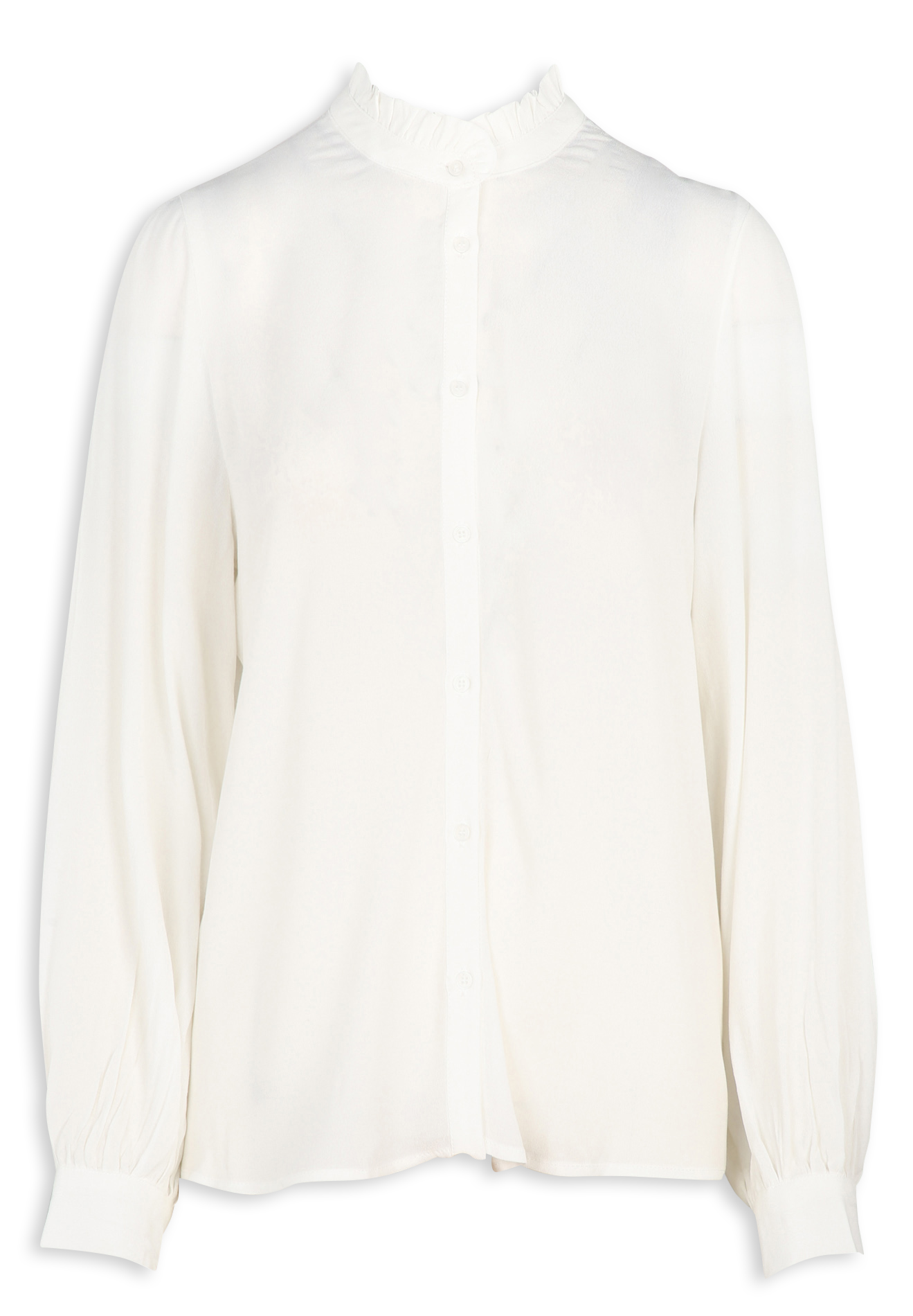 Shirt with ruffled collar KOOKAI Beige