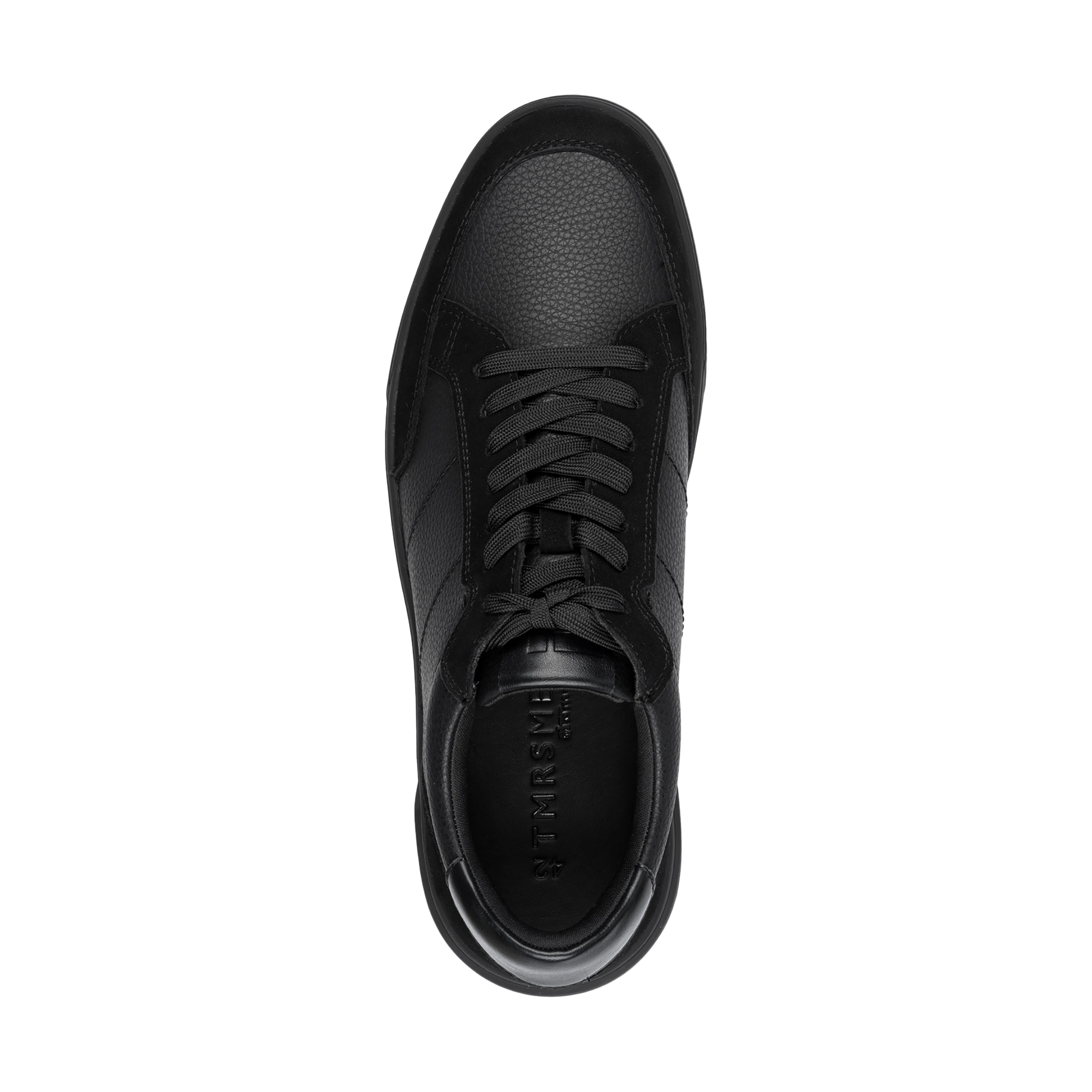 Leather trainers TAMARIS Black