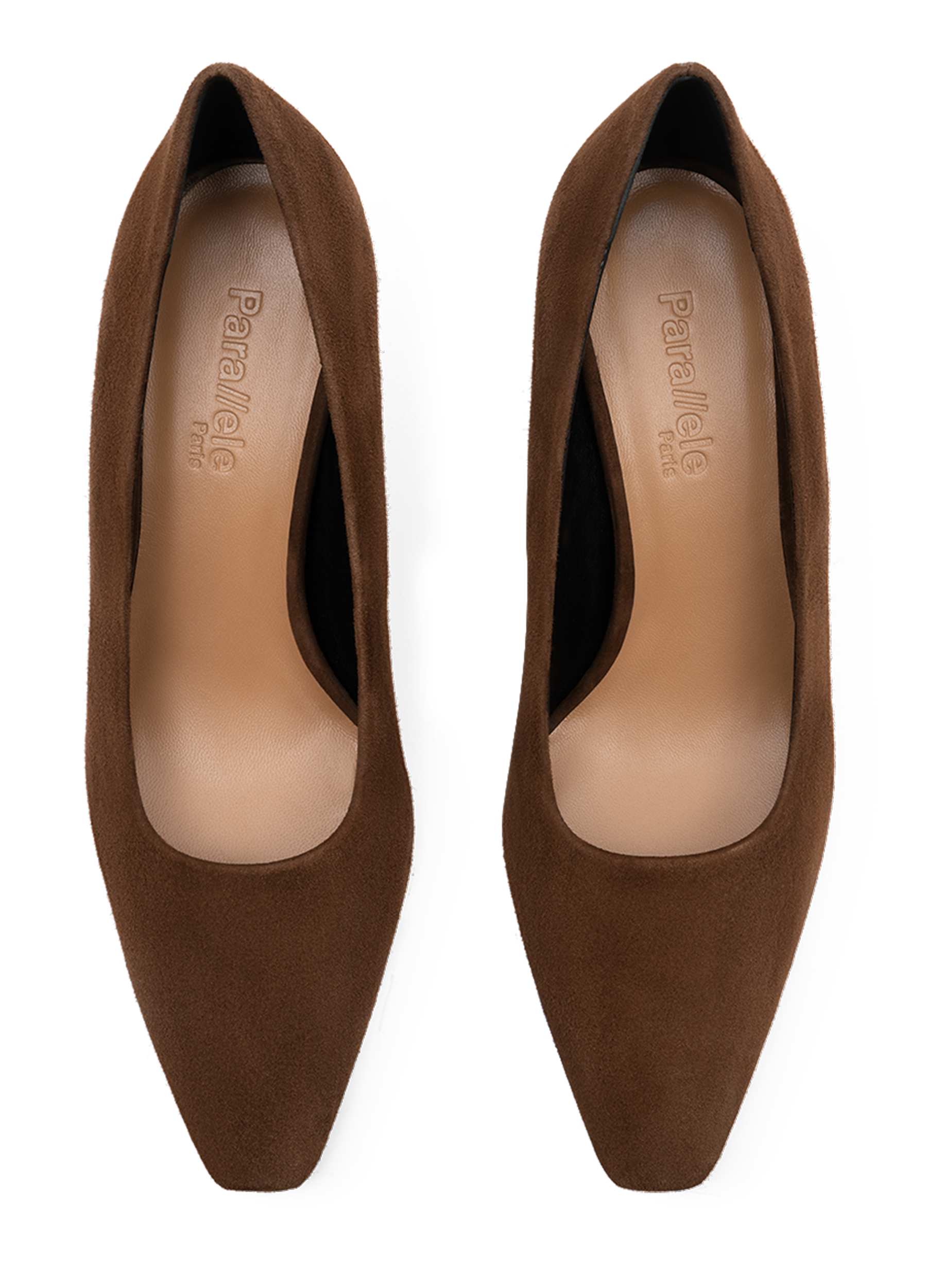 Goat leather cognac pumps PARALLELE PARIS Brown