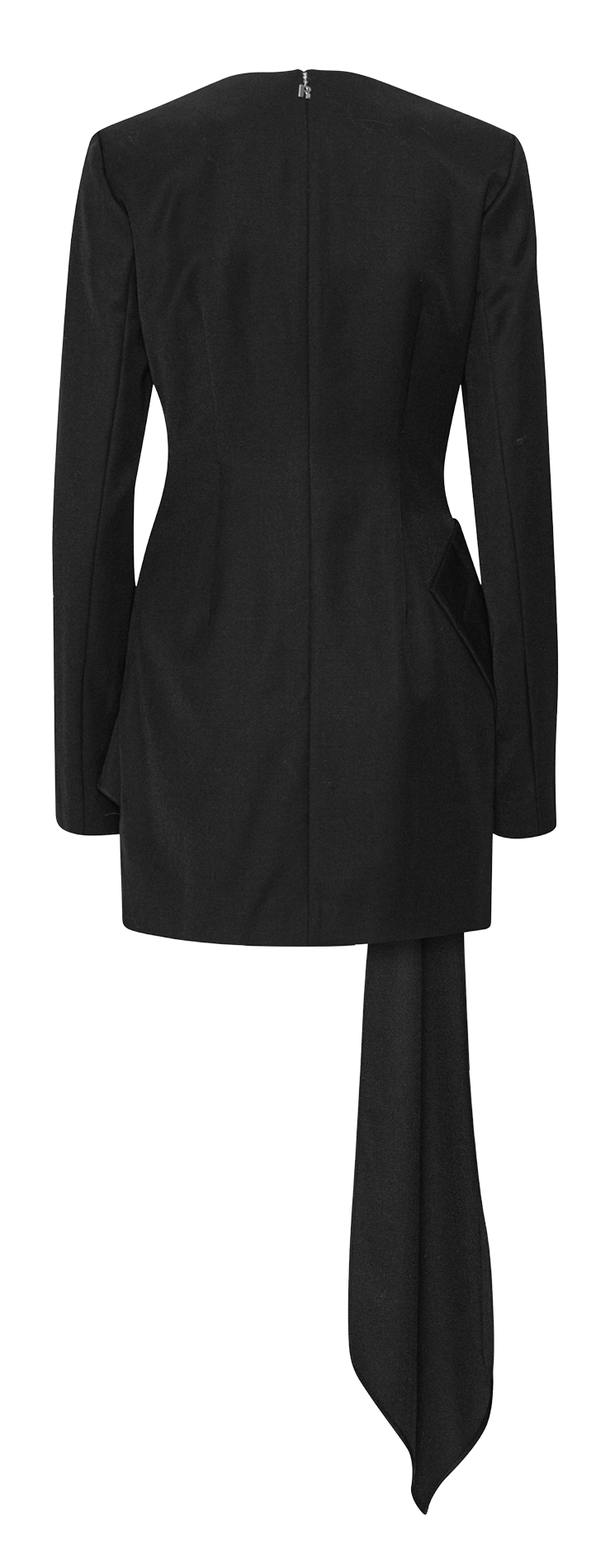 Robe courte col rond ROTATE Noir