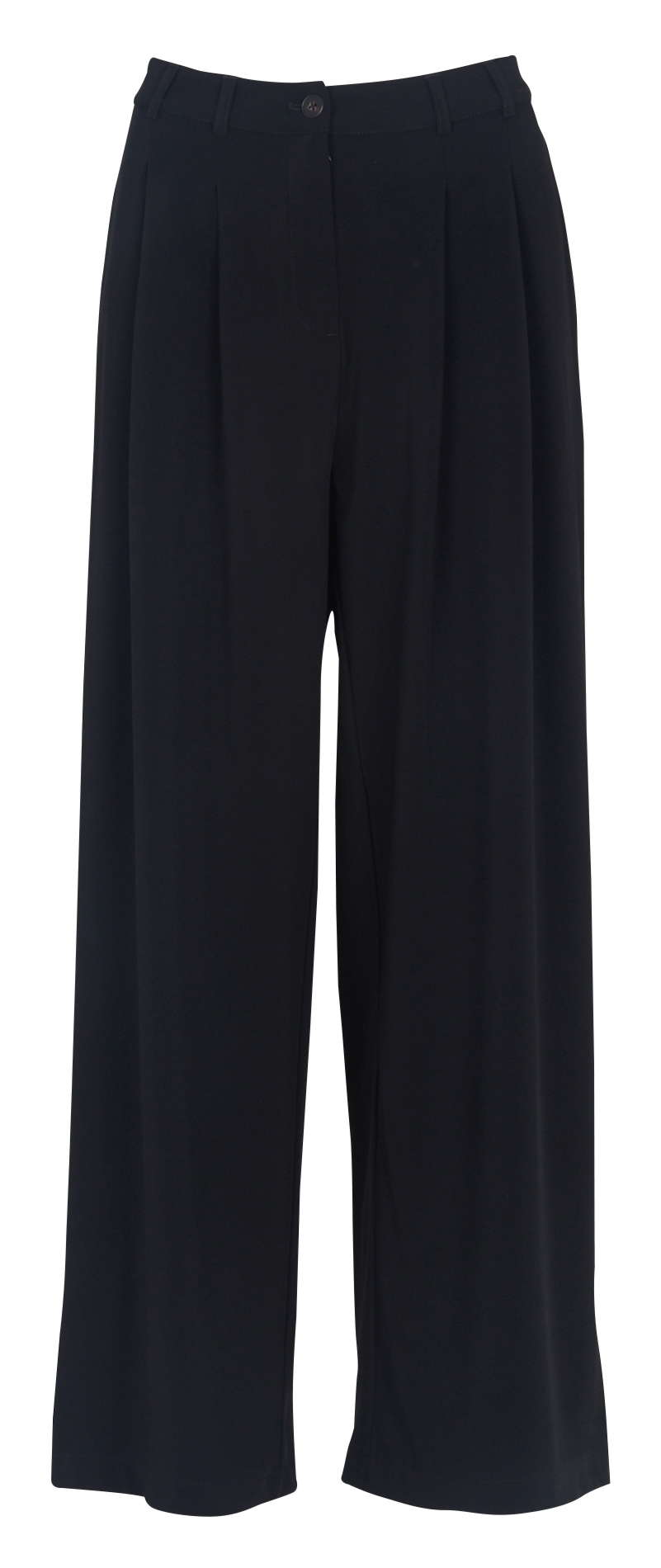 Einfarbige weite Hose mit Bügelfalten ACOTE Schwarz