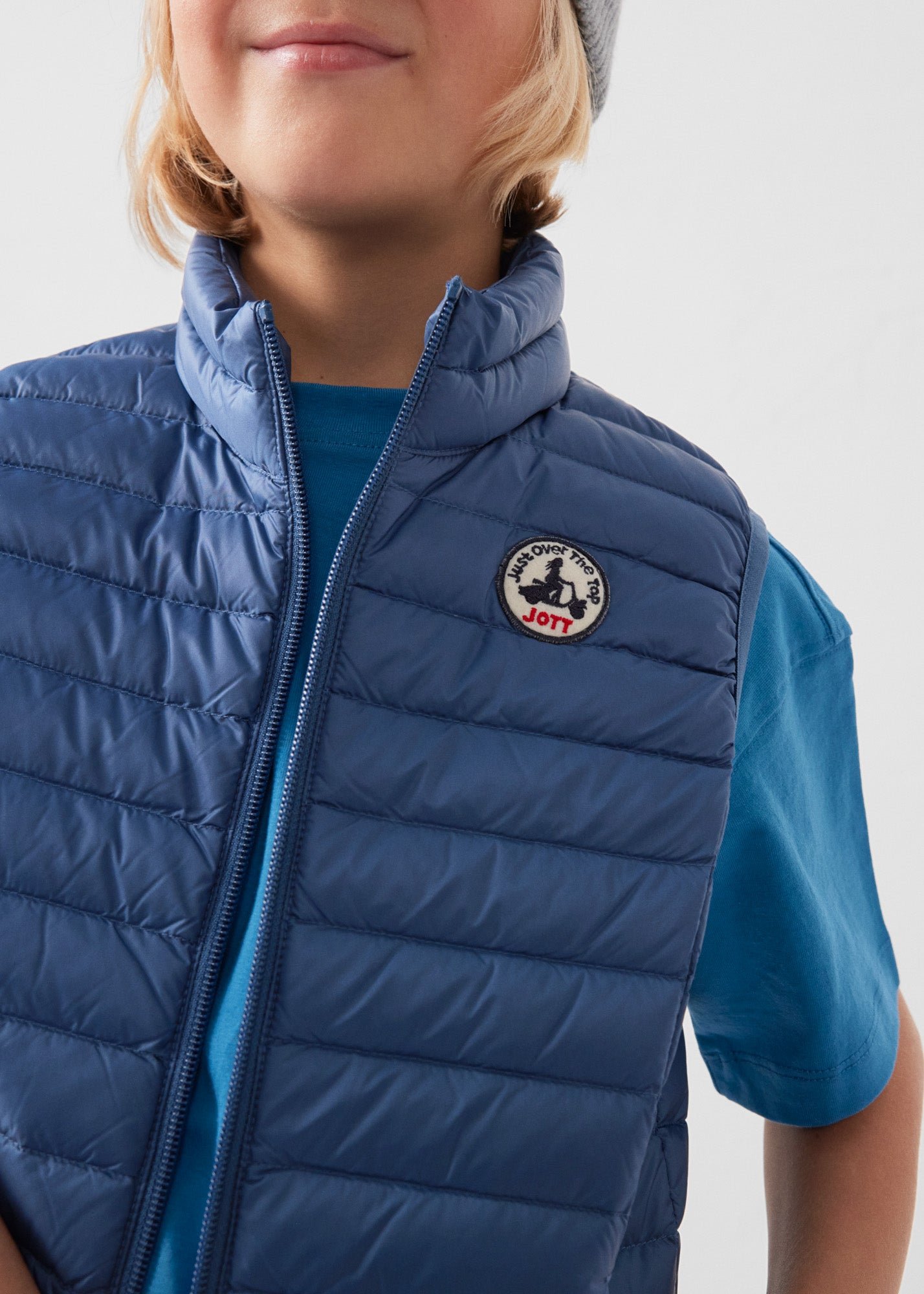 Zoe children's sleeveless puffer jacket JOTT Blue