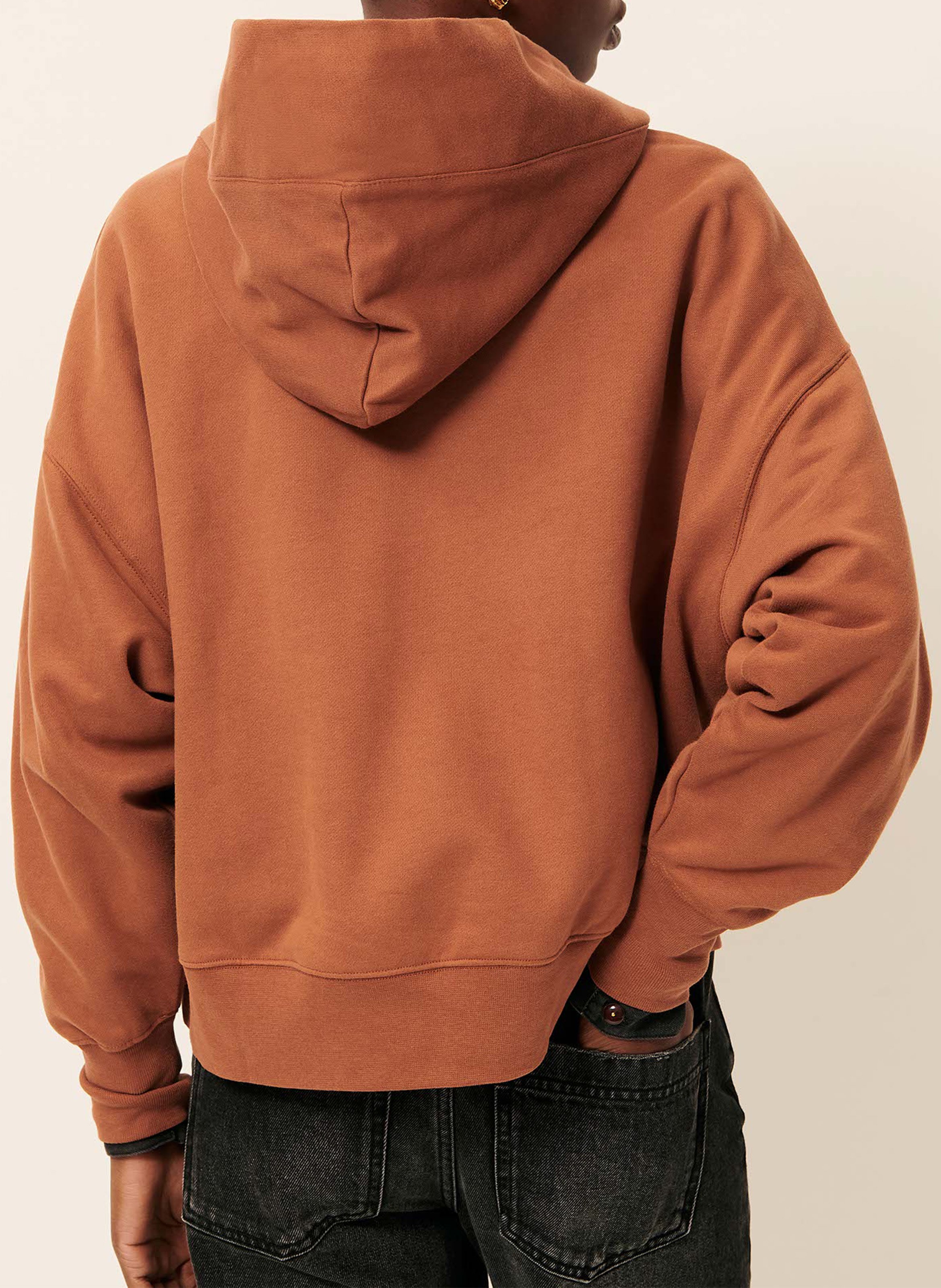 Oversize-Kapuzensweatshirt SESSUN Braun