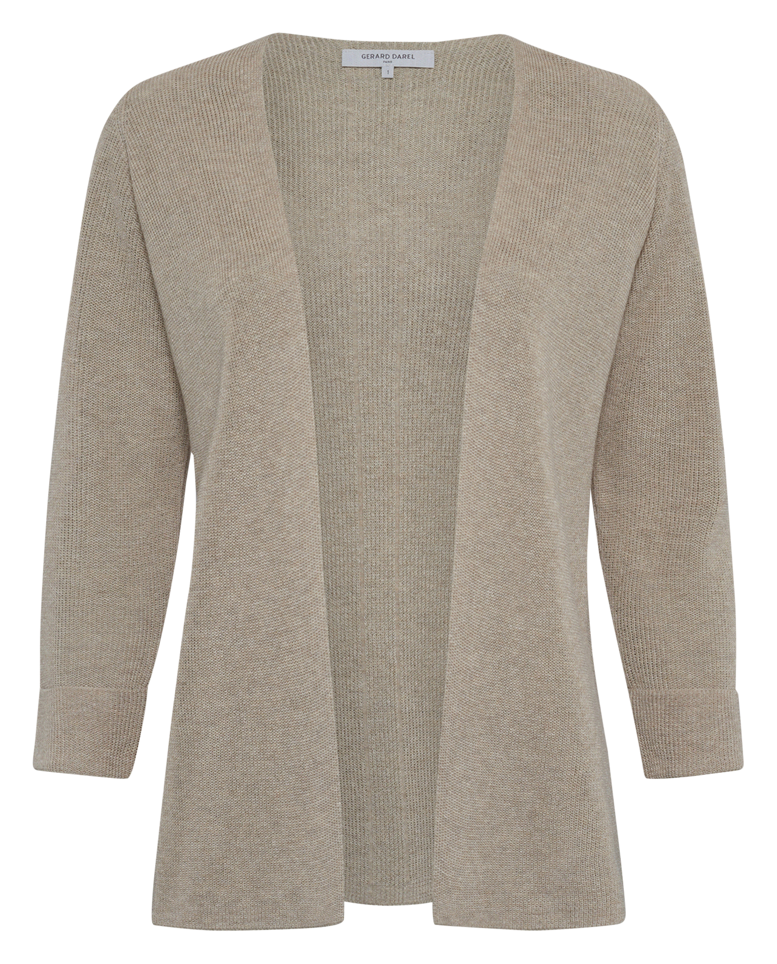 Gilet droit en maille GERARD DAREL Beige