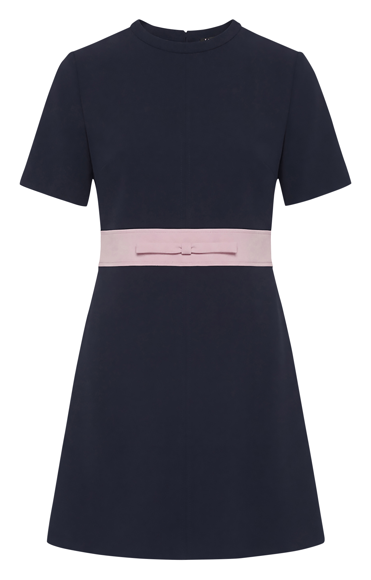 Robe courte évasée col rond  TARA JARMON Bleu