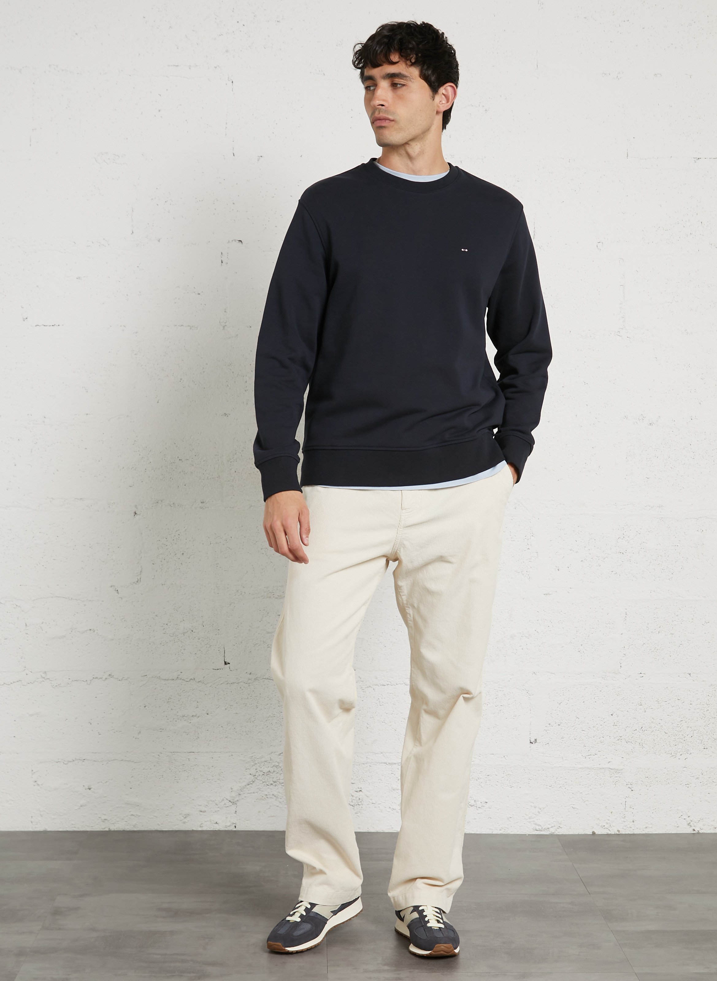 Oversized cotton sweatshirt EDEN PARK Blue