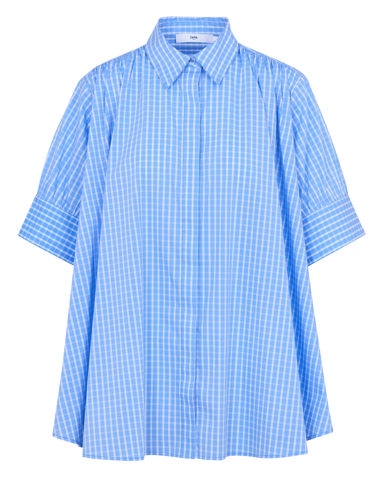 Chemise col classique à rayures ZAPA Bleu