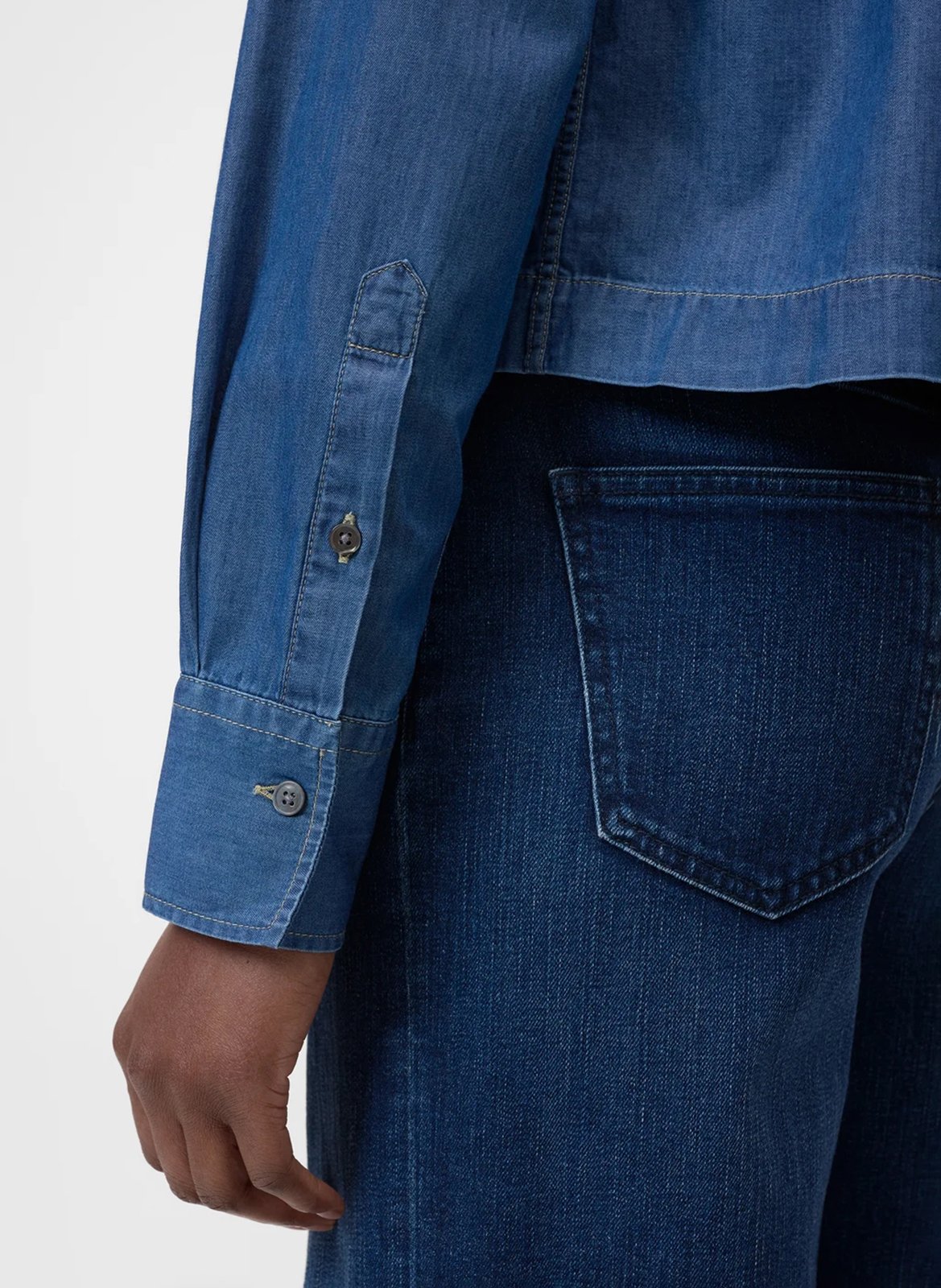 Chemise col classique en coton CLOSED Bleu