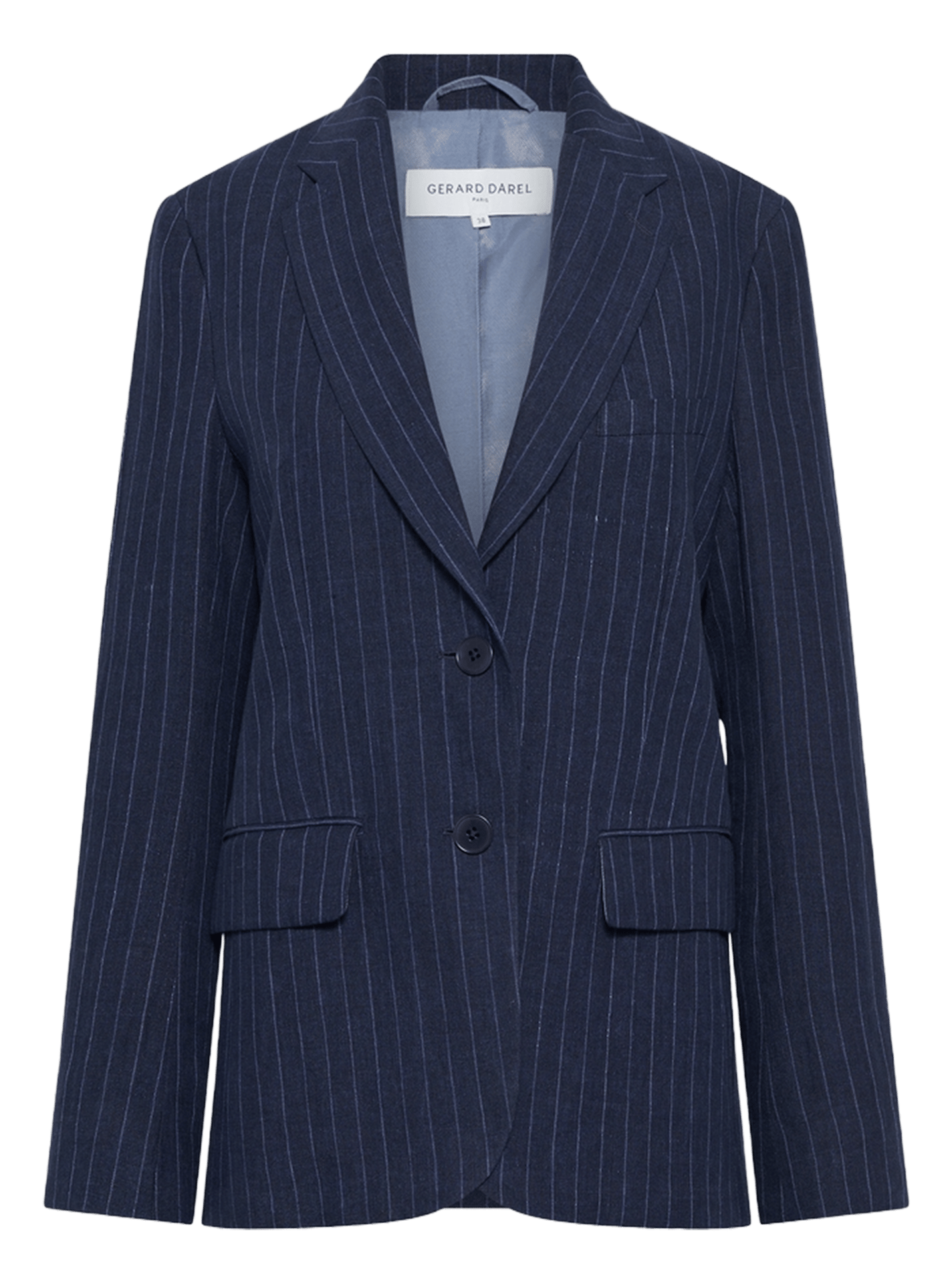 Veste tailleur en lin rayé GERARD DAREL Azul