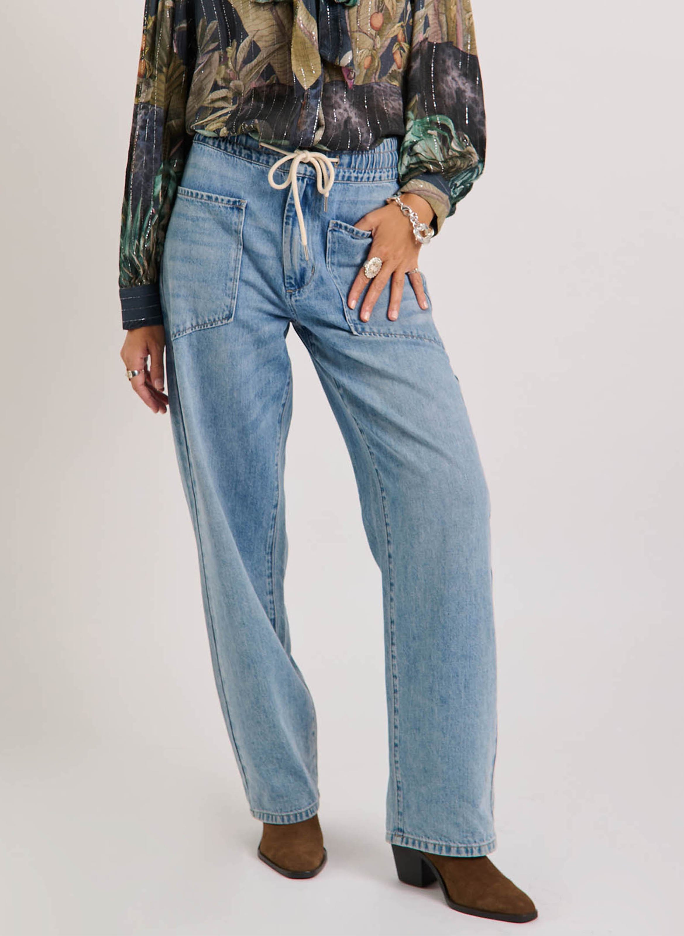 Pantalon large en coton WILD