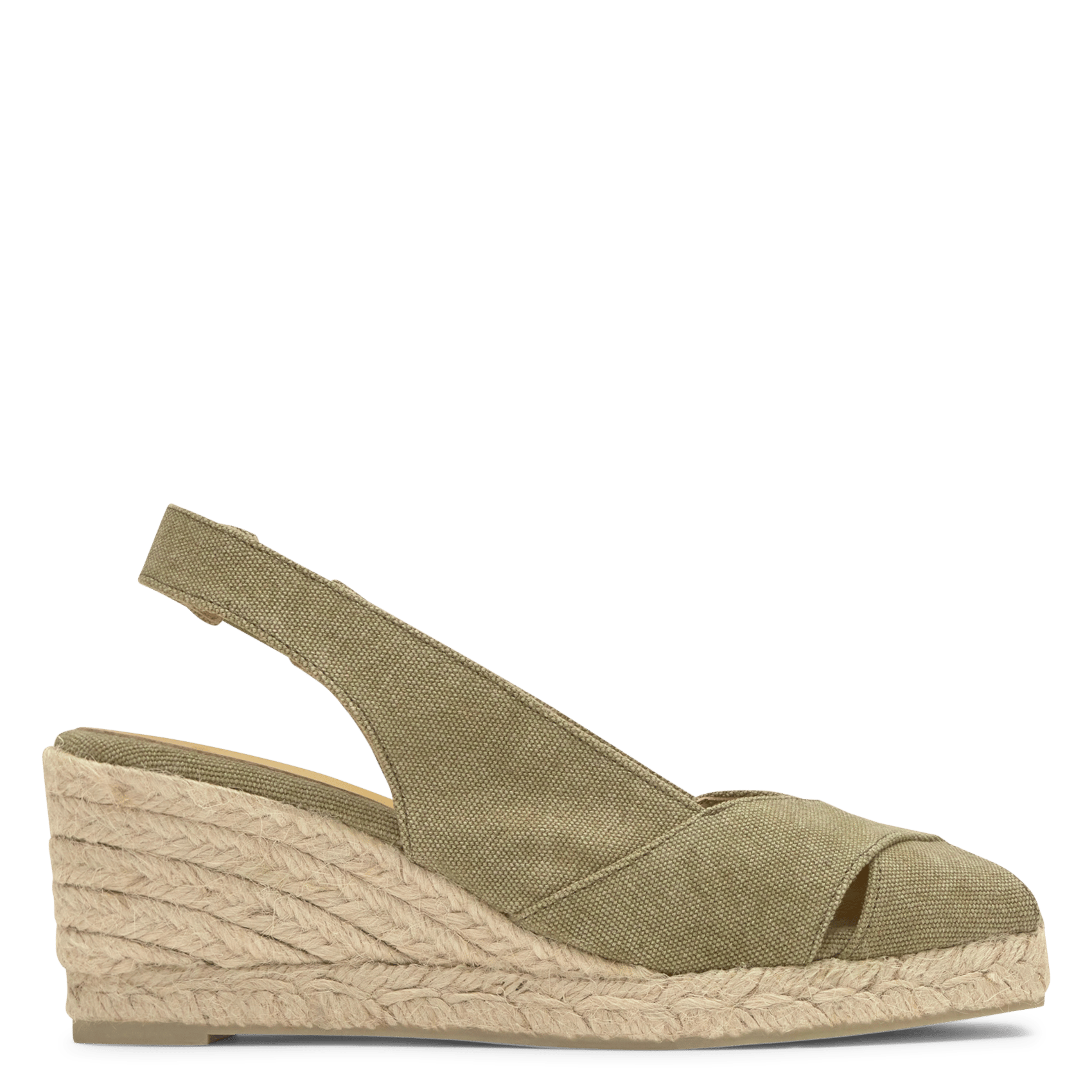 Espadrilles with organic cotton heel CASTANER Khaki