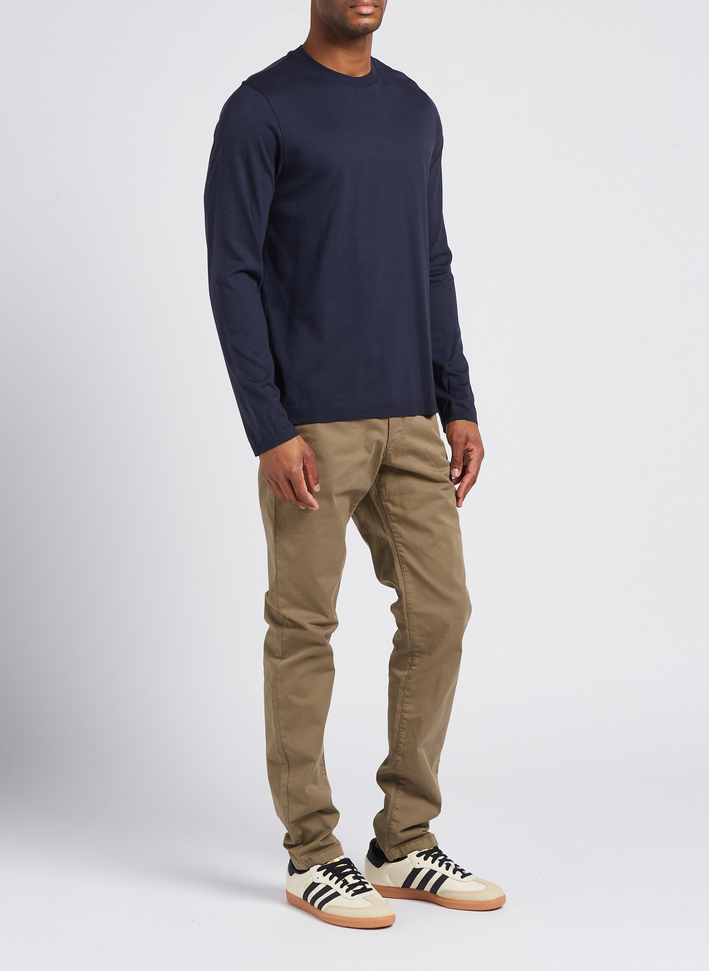 Chinohose aus Baumwollmix, Slim Fit IKKS Khaki