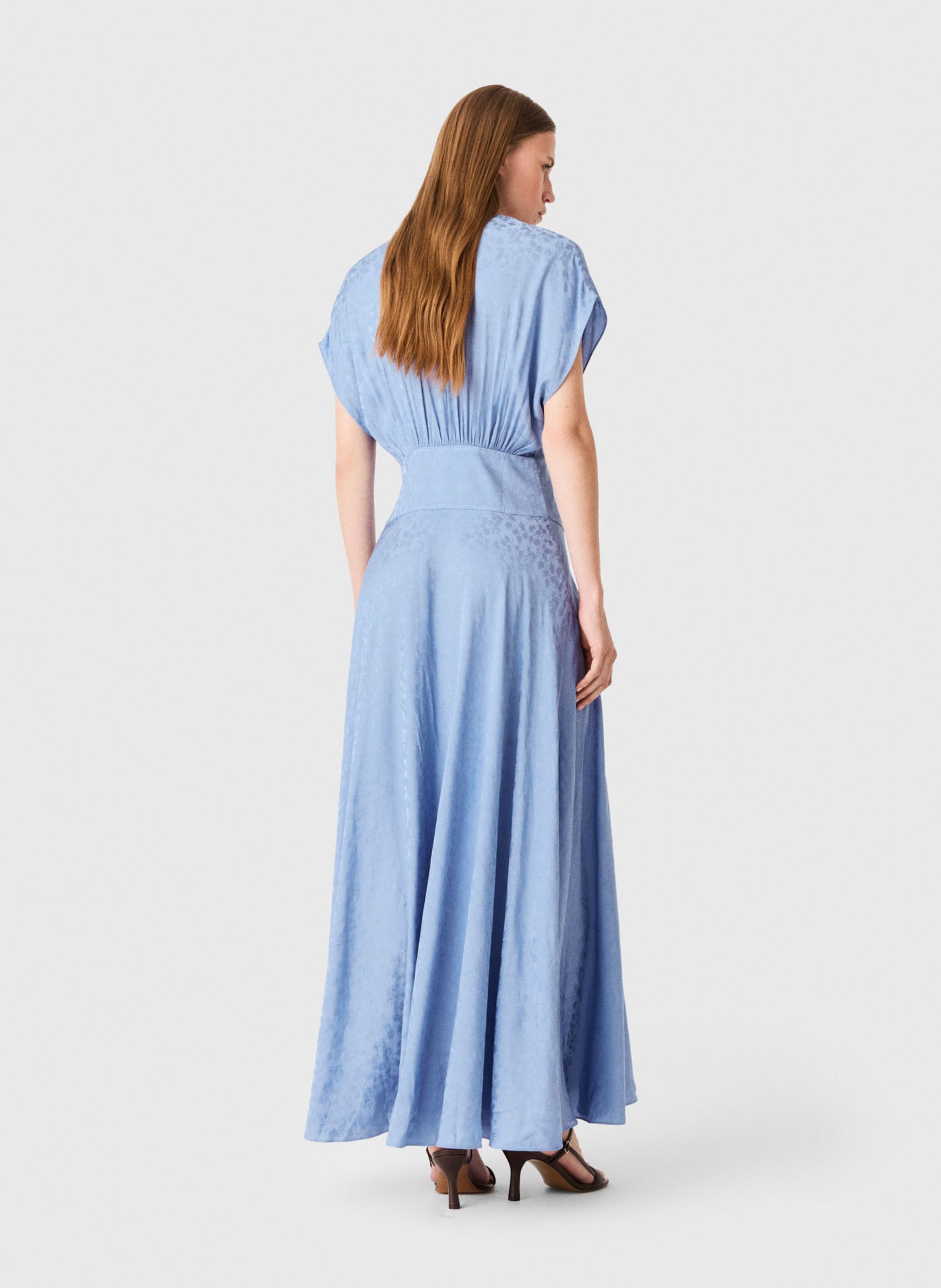 Long flared dress MAJE Blue