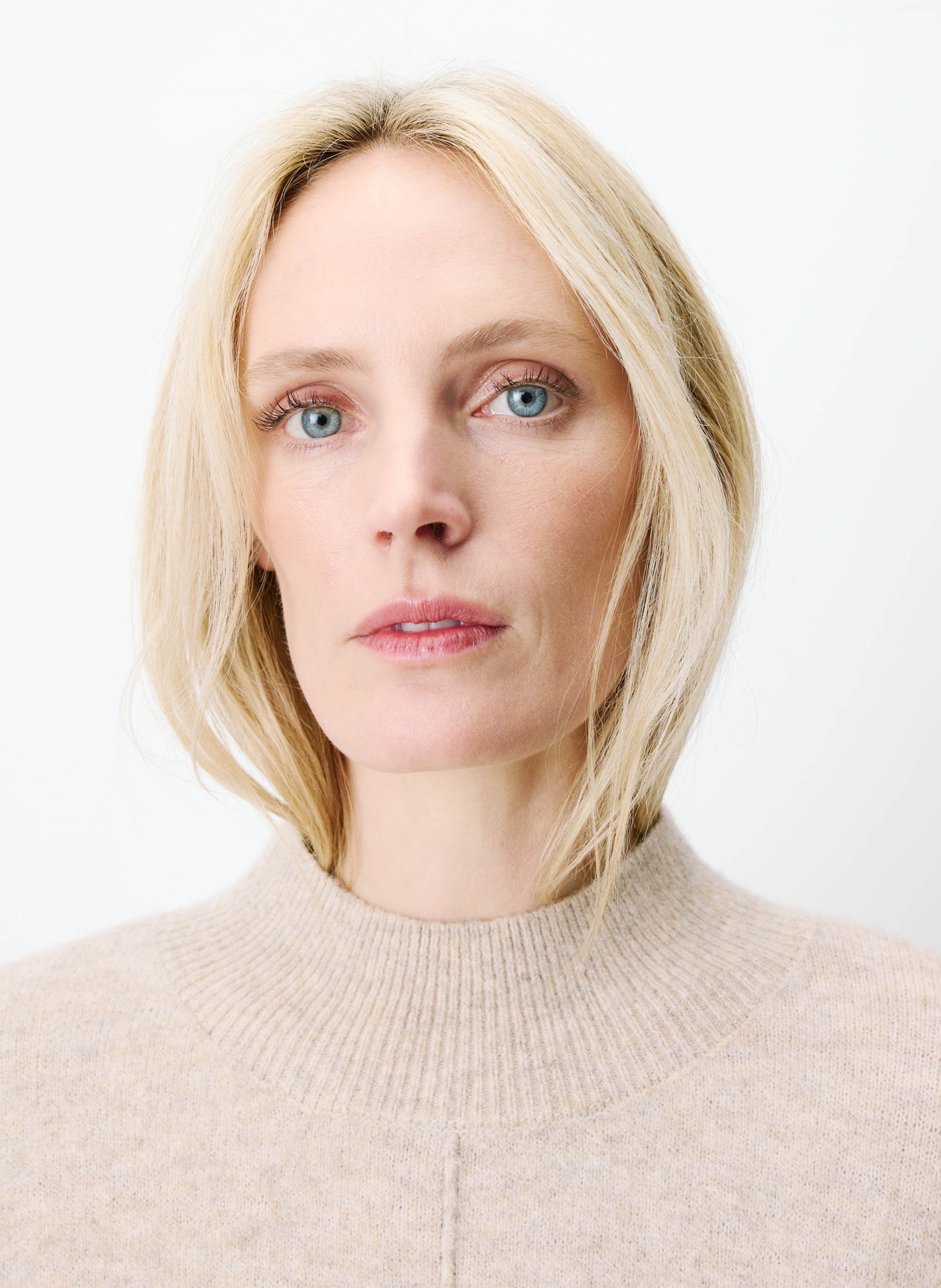 Pull col rond  GRACE ET MILA Beige