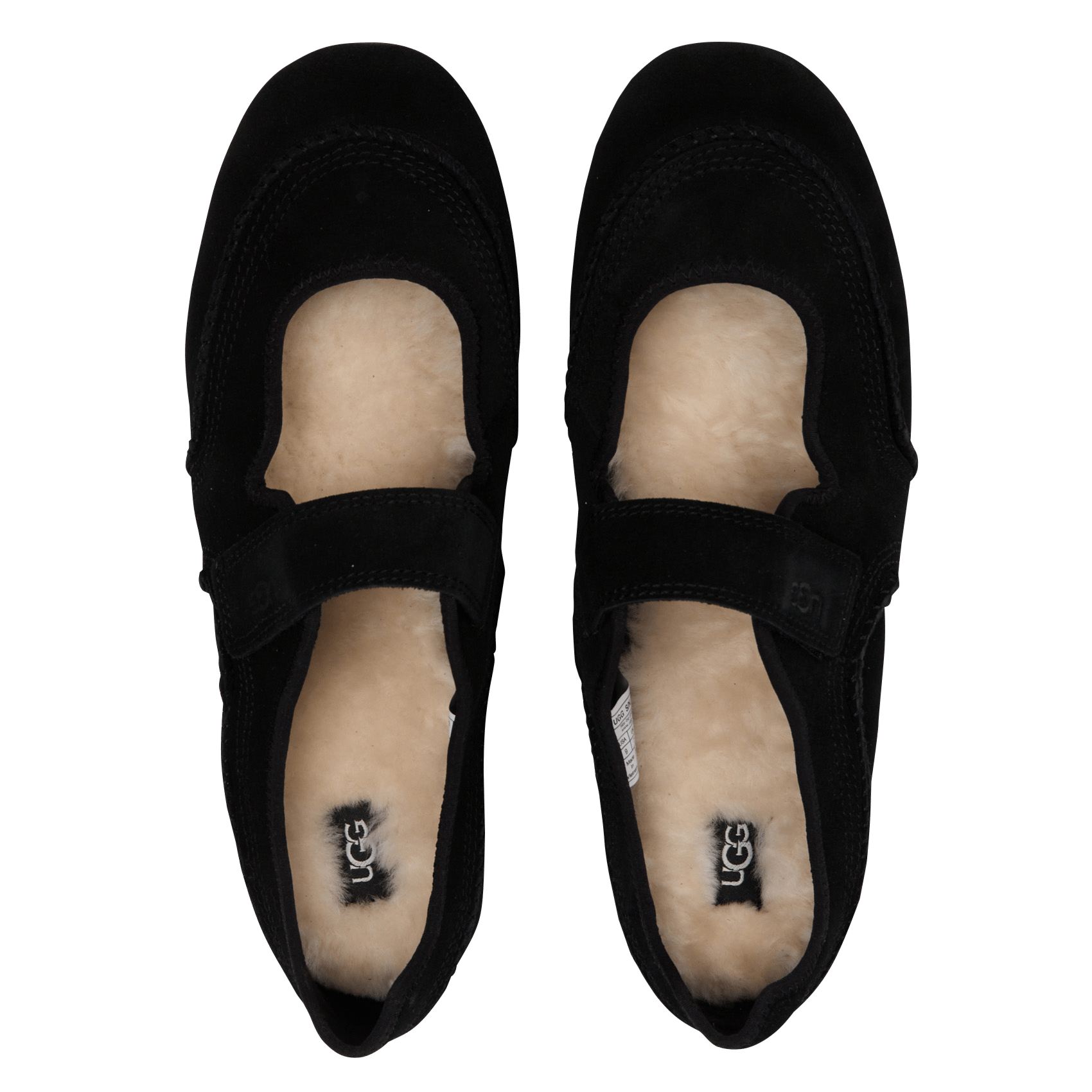 Offene Sneakers aus gemischtem Leder UGG Schwarz