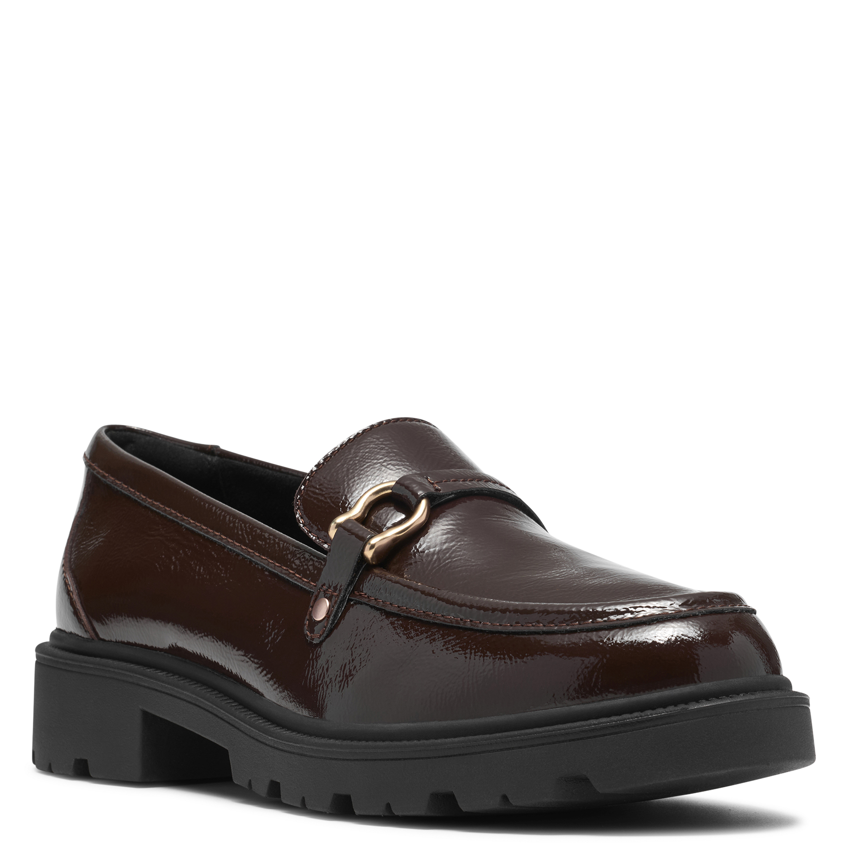 Mokassins aus Lackleder CLARKS Braun