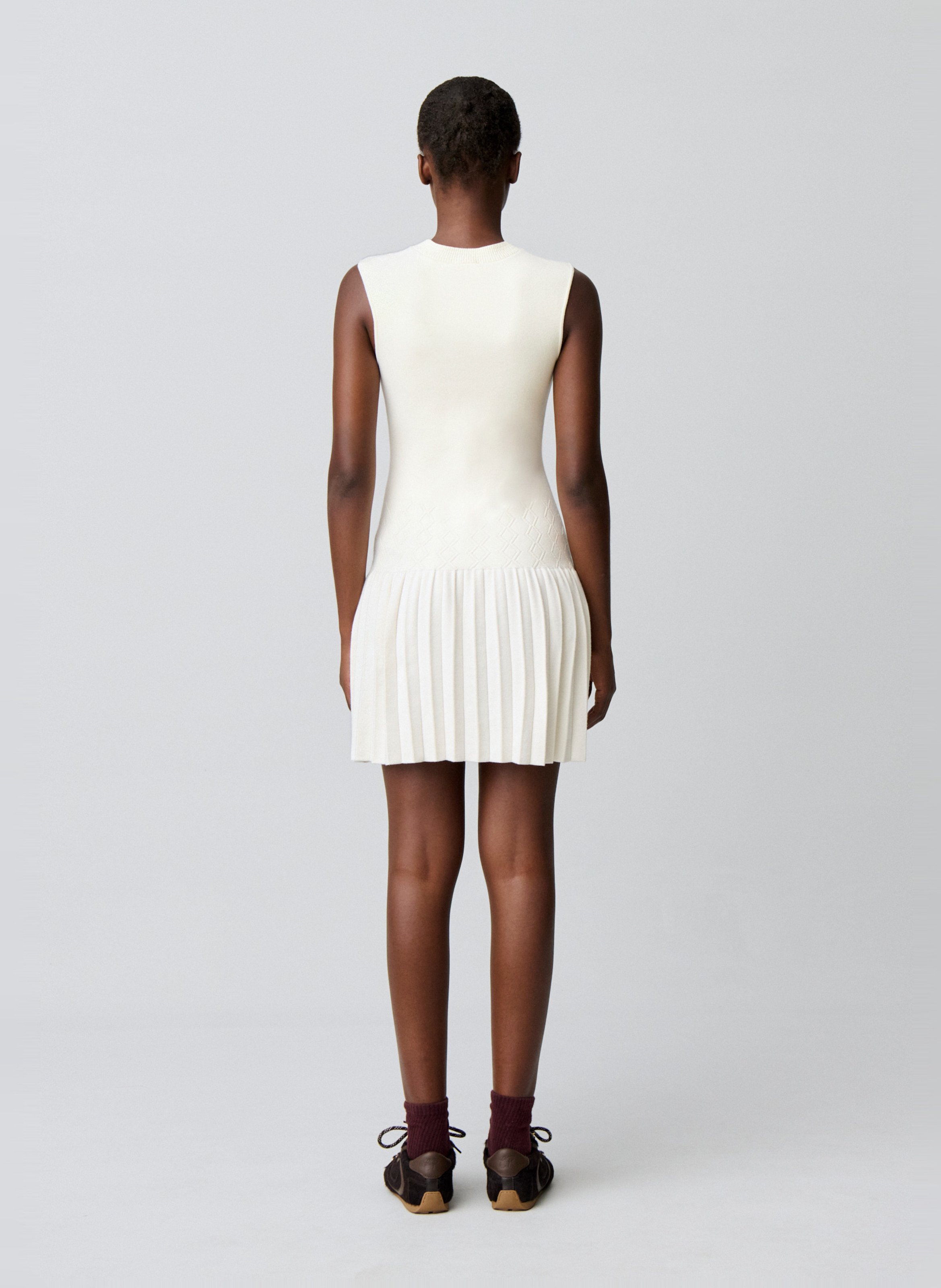 Robe courte en maille  | Beige CLAUDIE PIERLOT Femme