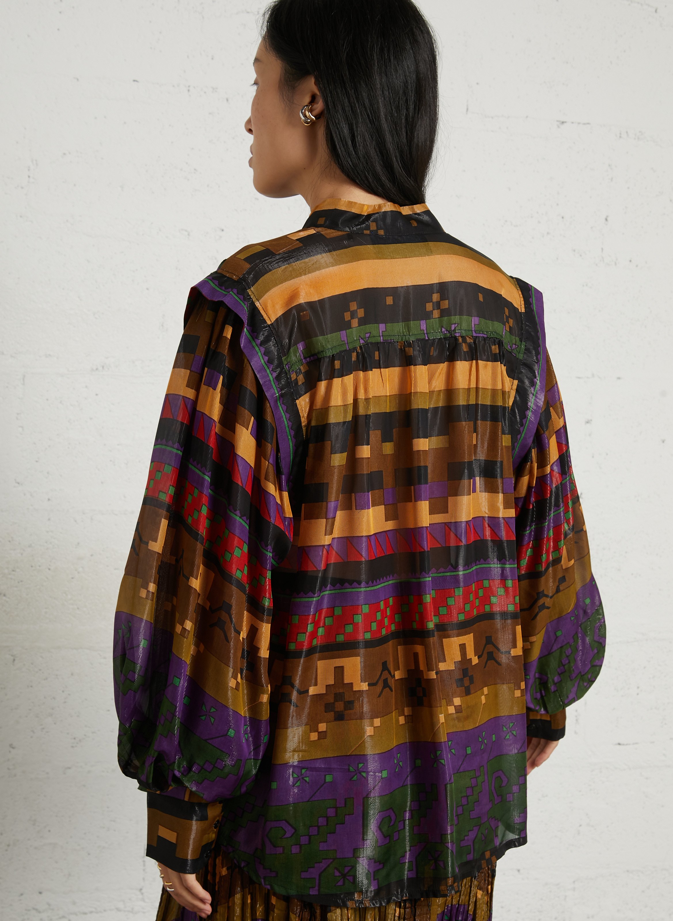 Weite Bluse mit Print MES DEMOISELLES Mehrfarbig