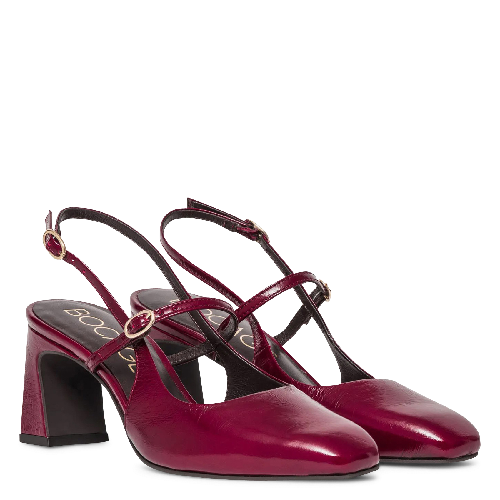 Escarpins en cuir vernis BOCAGE Rouge