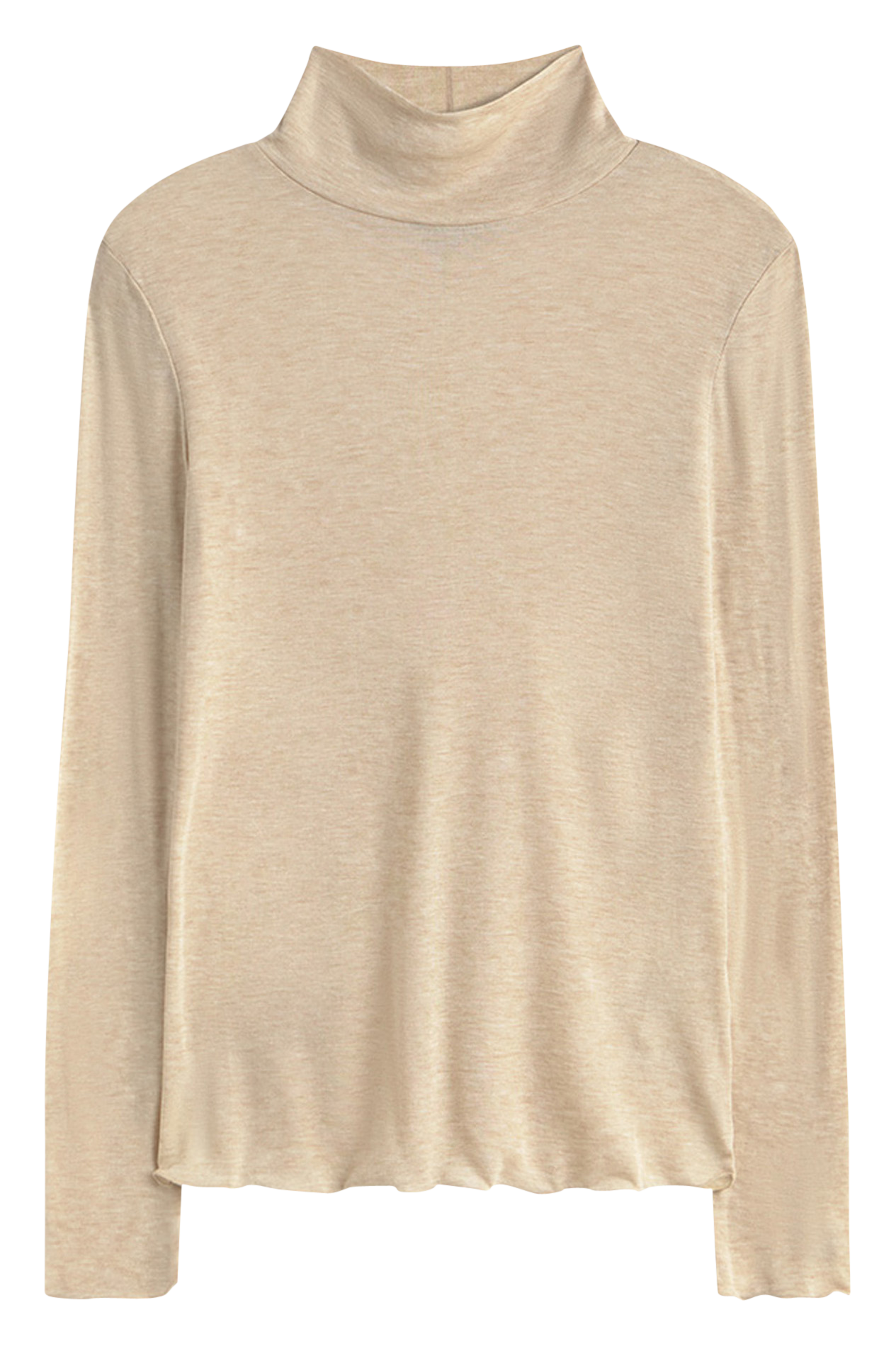 Plain high-neck top SIMORRA Beige