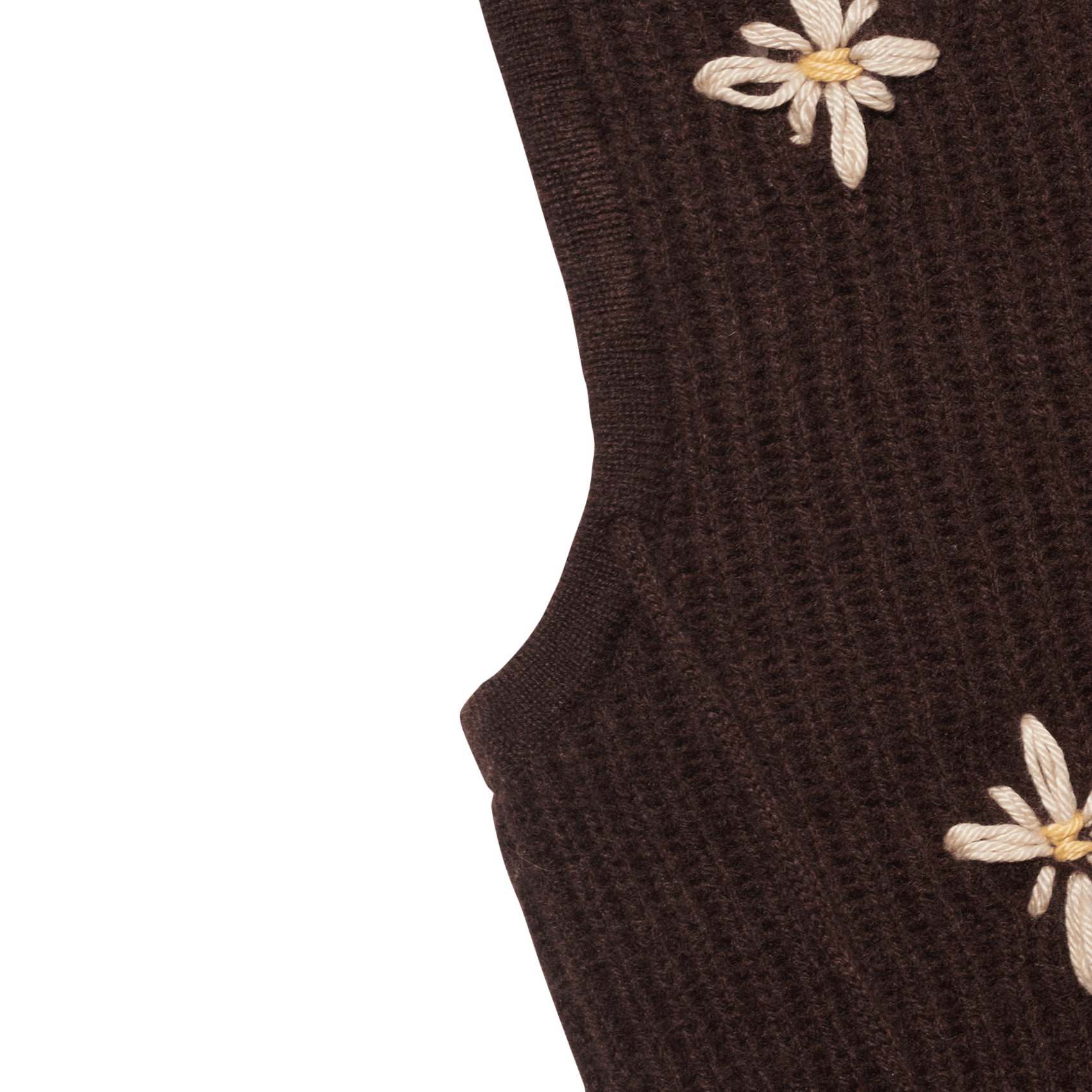 Capuche côtelée en cachemire GERARD DAREL Marron