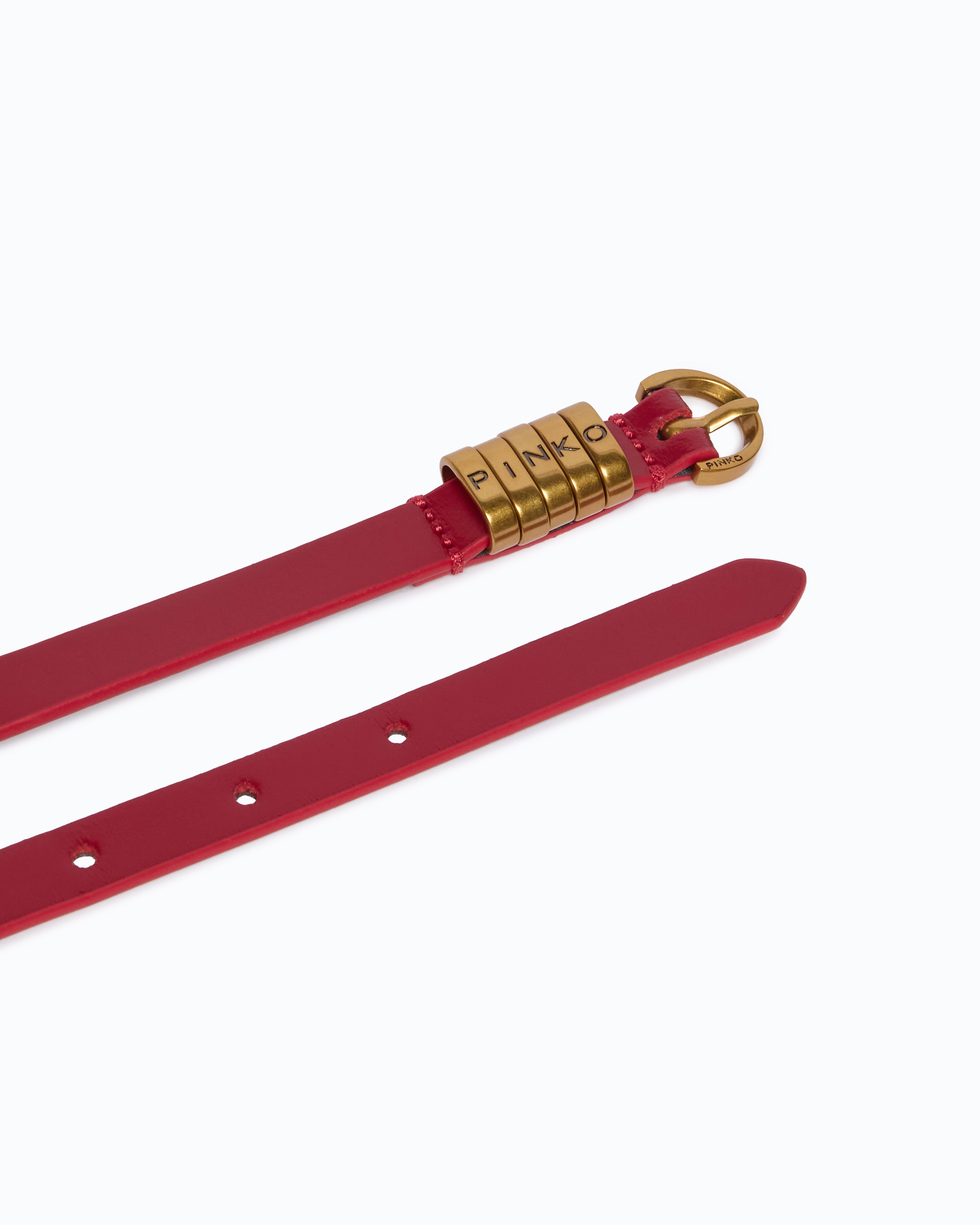 Belt with Pinko logo 1.2 cm PINKO Multicolored