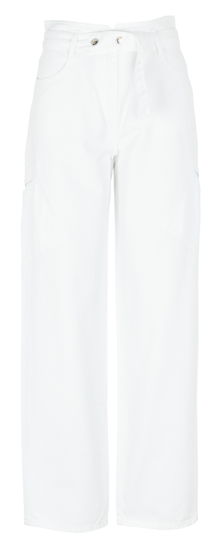 High-rise flared cotton jeans IRO White