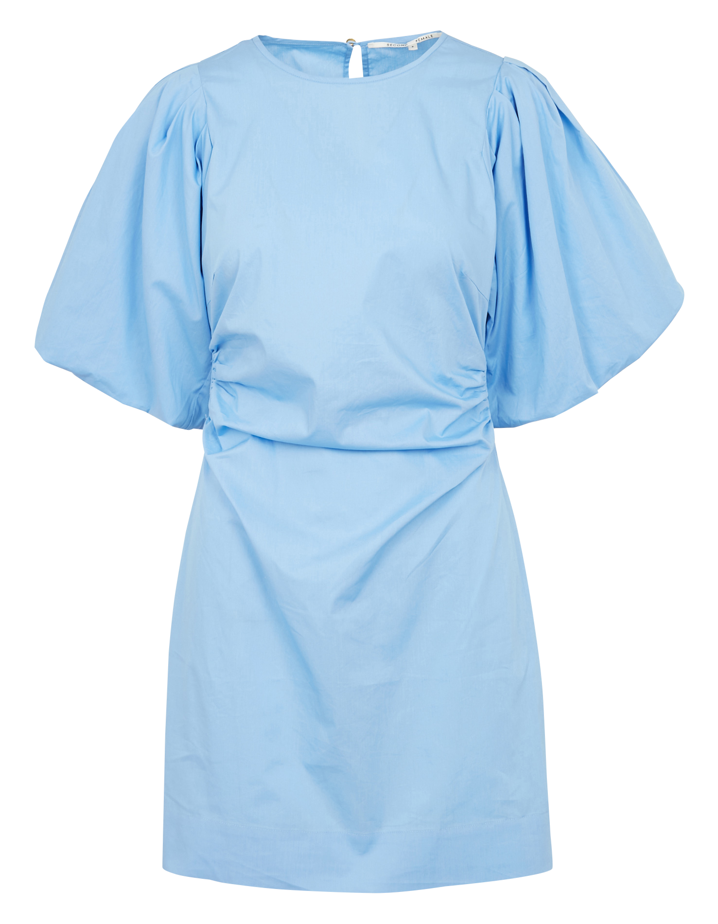 Robe courte cintré en coton  SECOND FEMALE Bleu