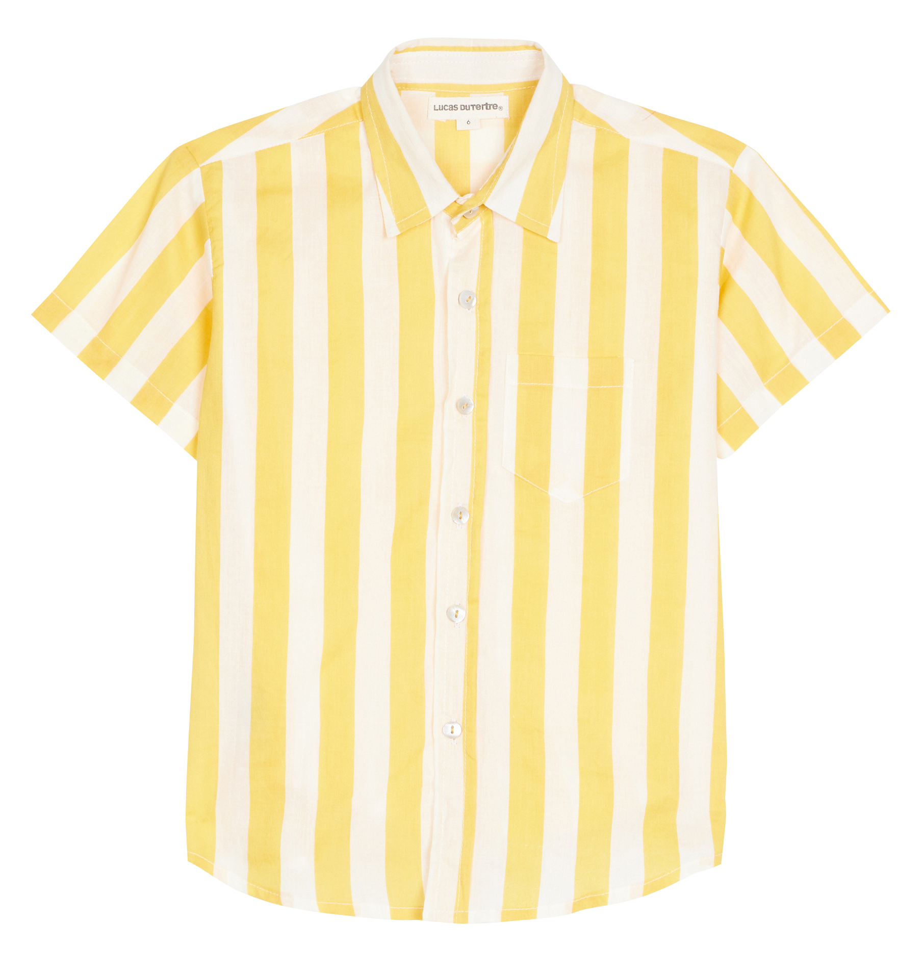 Printed cotton shirt LUCAS DU TERTRE White