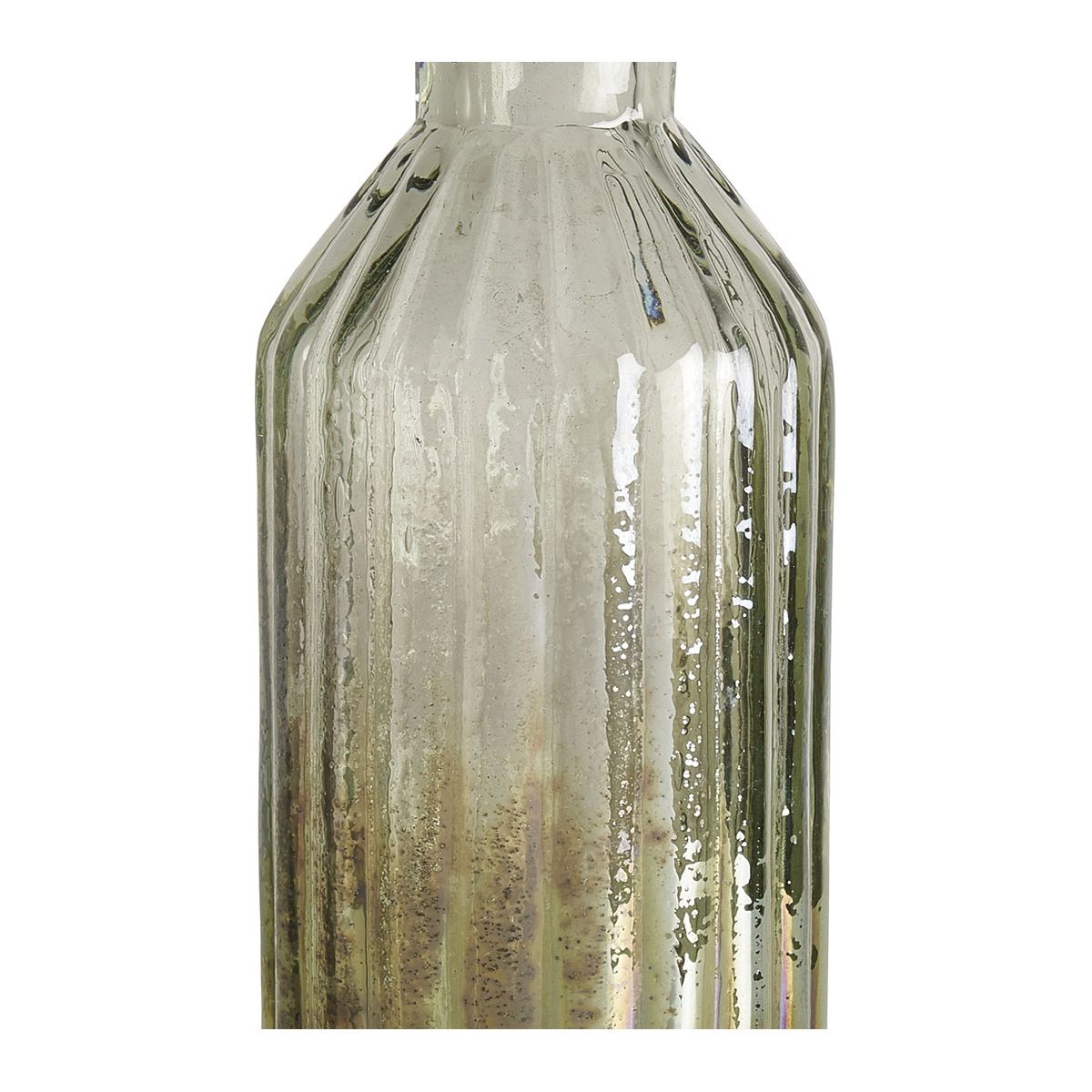 Frosted glass vase - foam BLANC D'IVOIRE Green