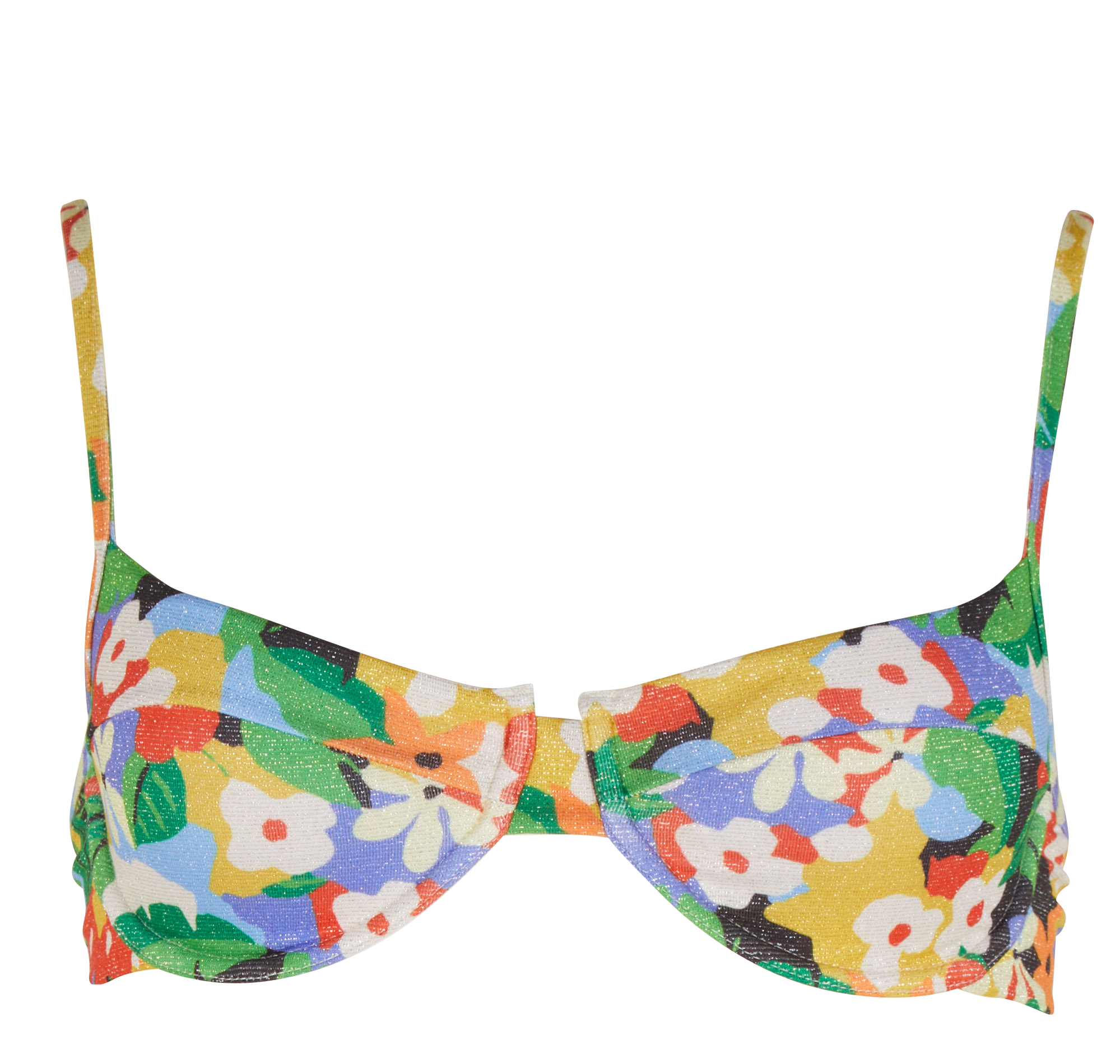 Haut de maillot de bain à imprimé fleuris ROBIN COLLECTION Multicolore