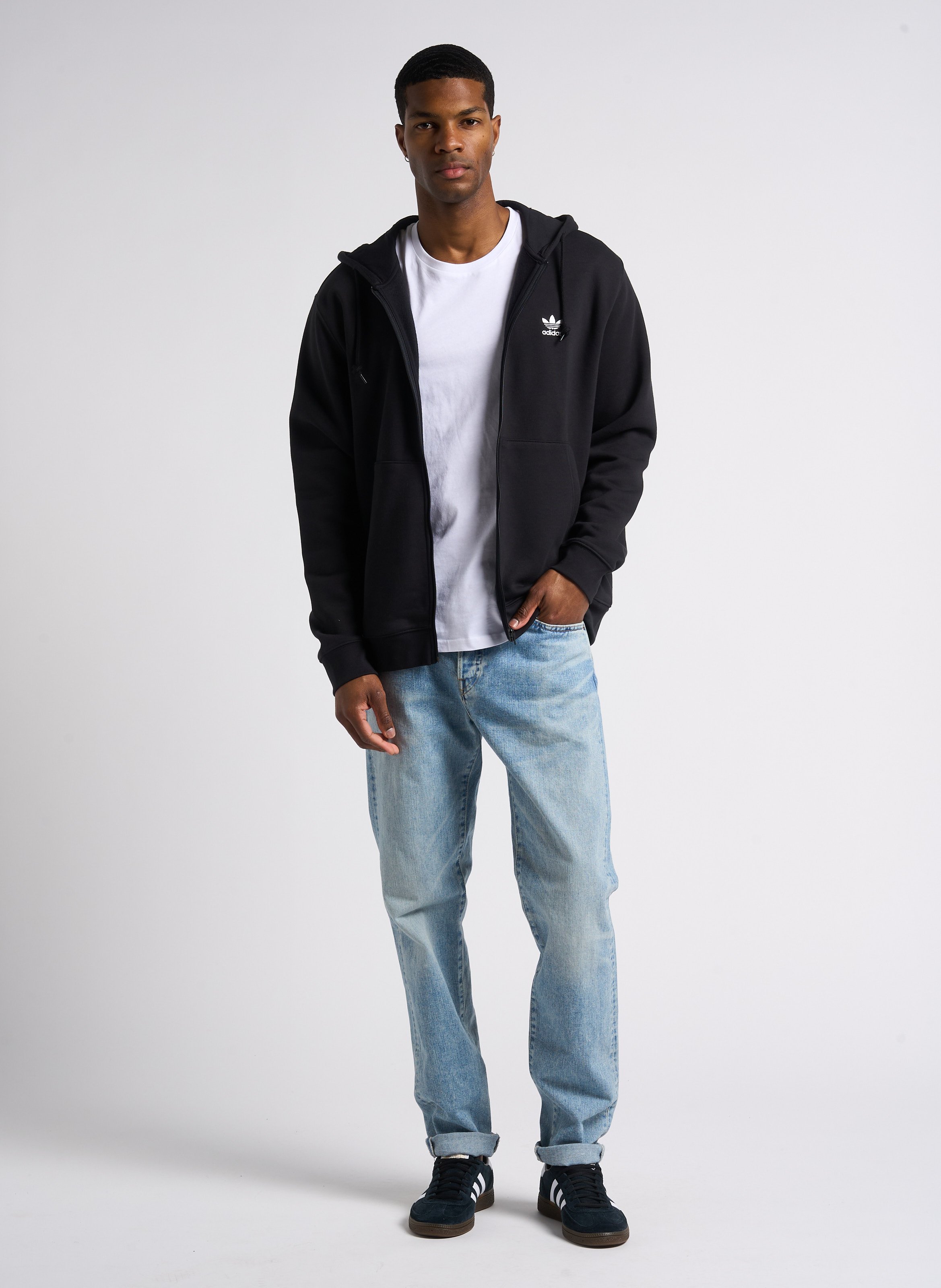 Tapered cotton jeans - Look 7