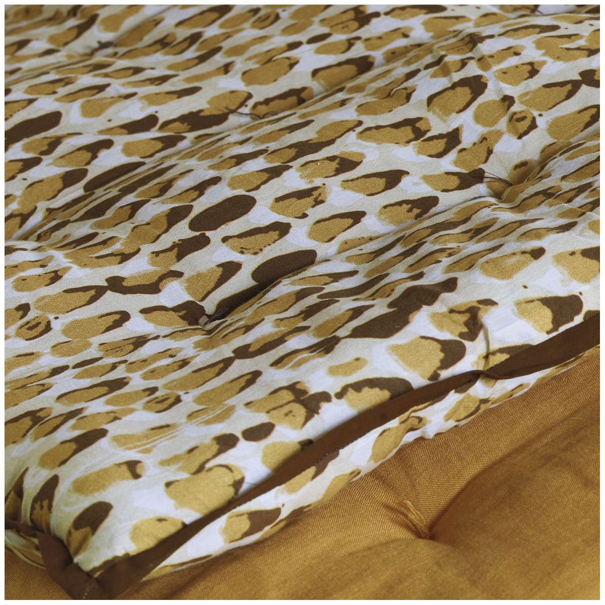 Futon bettina - 180 x 80 cm - safran BLANC D'IVOIRE Jaune