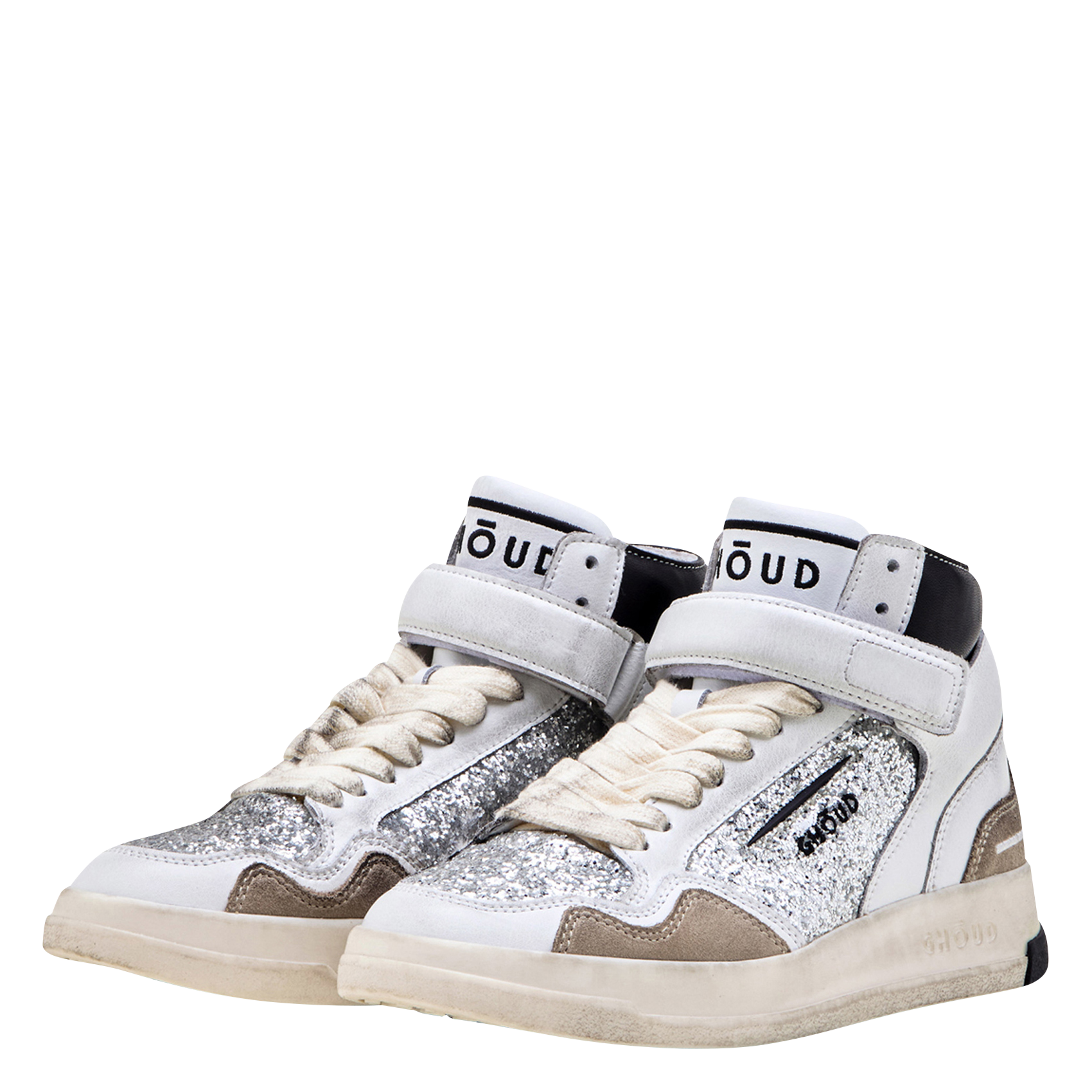 Hoge sneakers met pailletten GHOUD VENICE Grijs