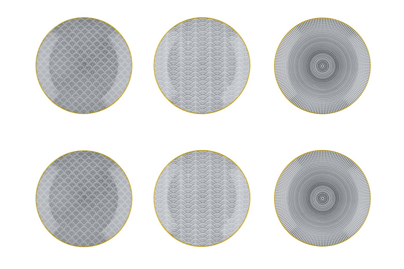 PATTERN -  6-piece plate set BJORN