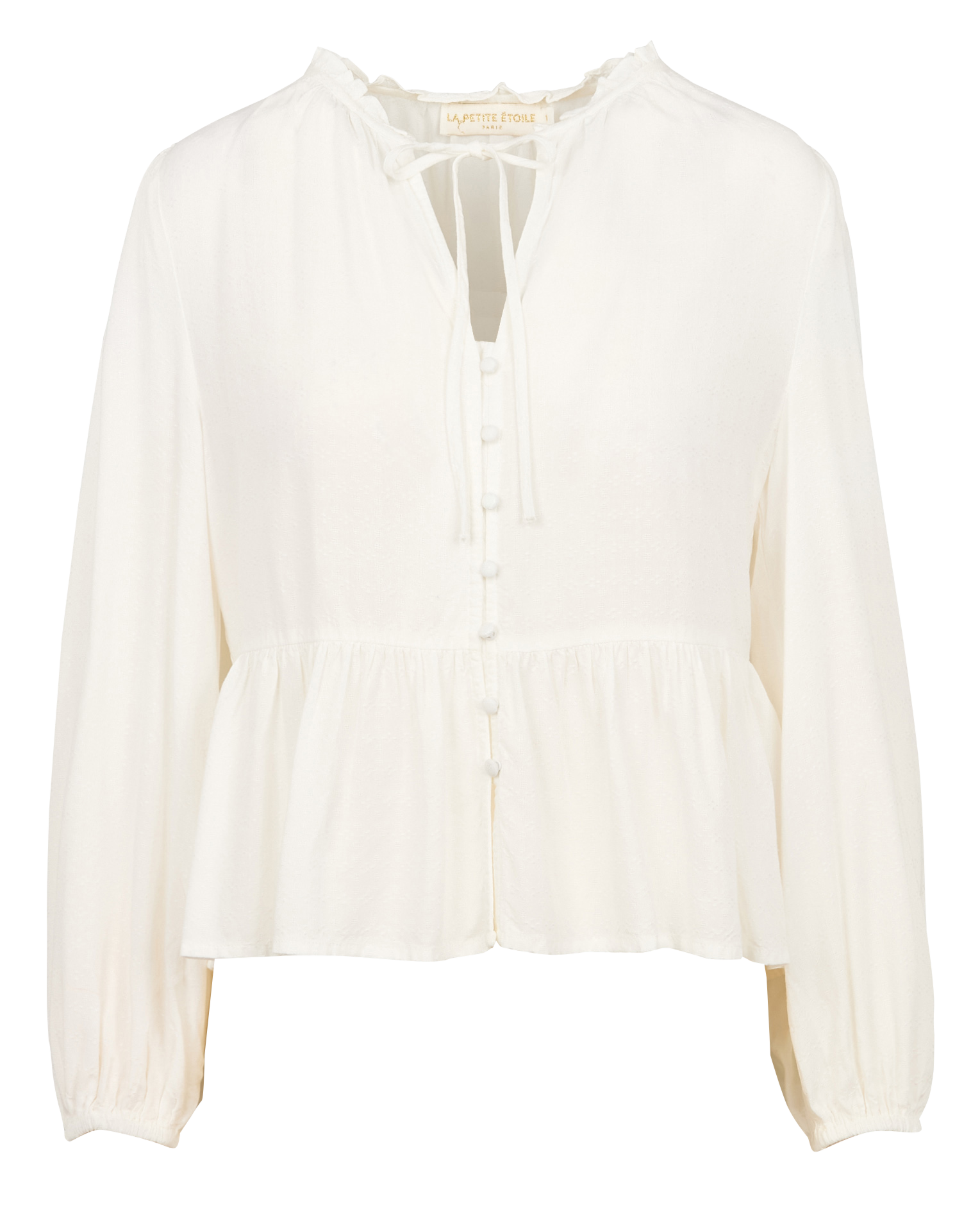 Gerade geschnittenes Top mit V-Ausschnitt LA PETITE ETOILE Weiss