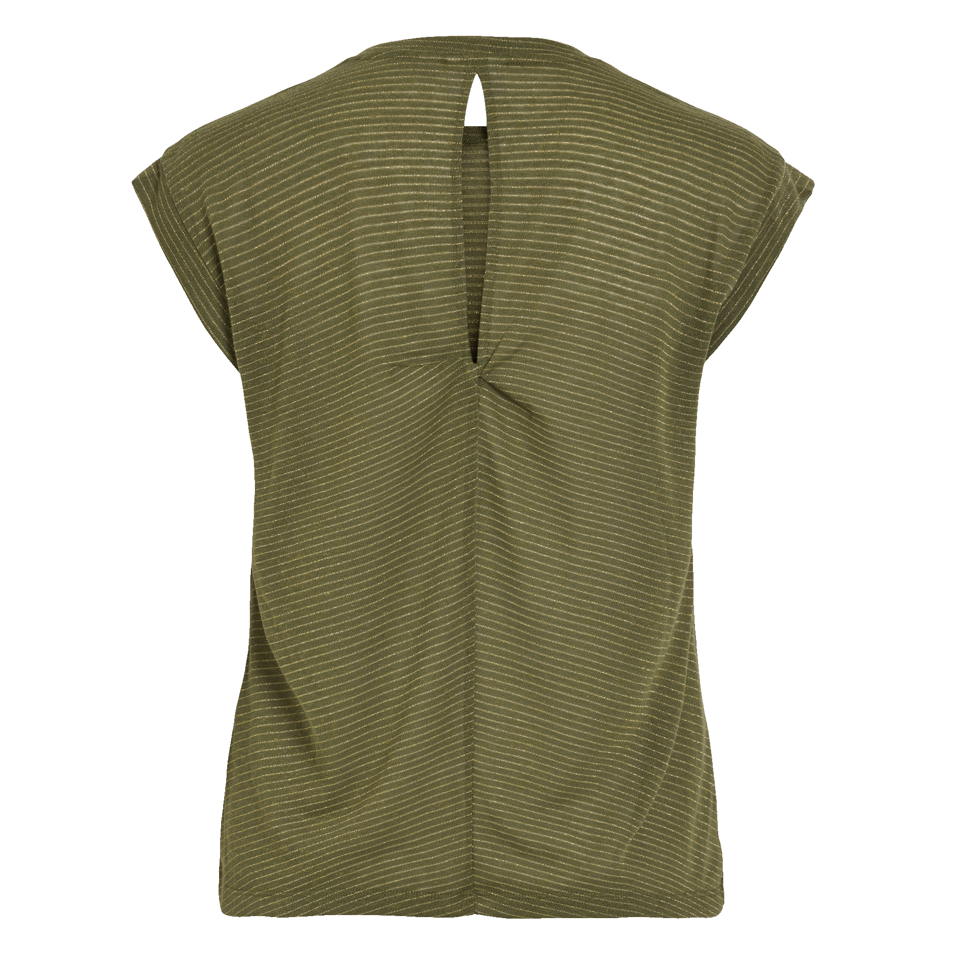 Tee-shirt droit à rayures VILA Vert