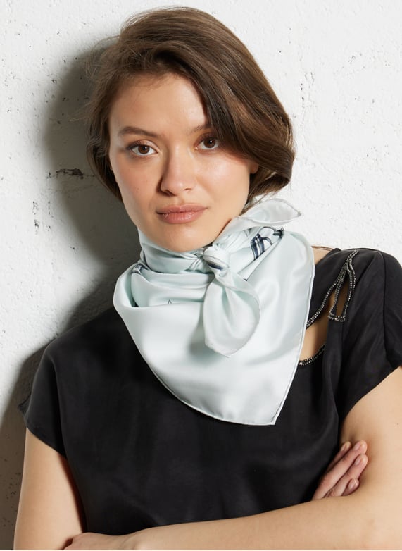 Foulard in seta Glacier Maison 123 Donna 6552363 Place des