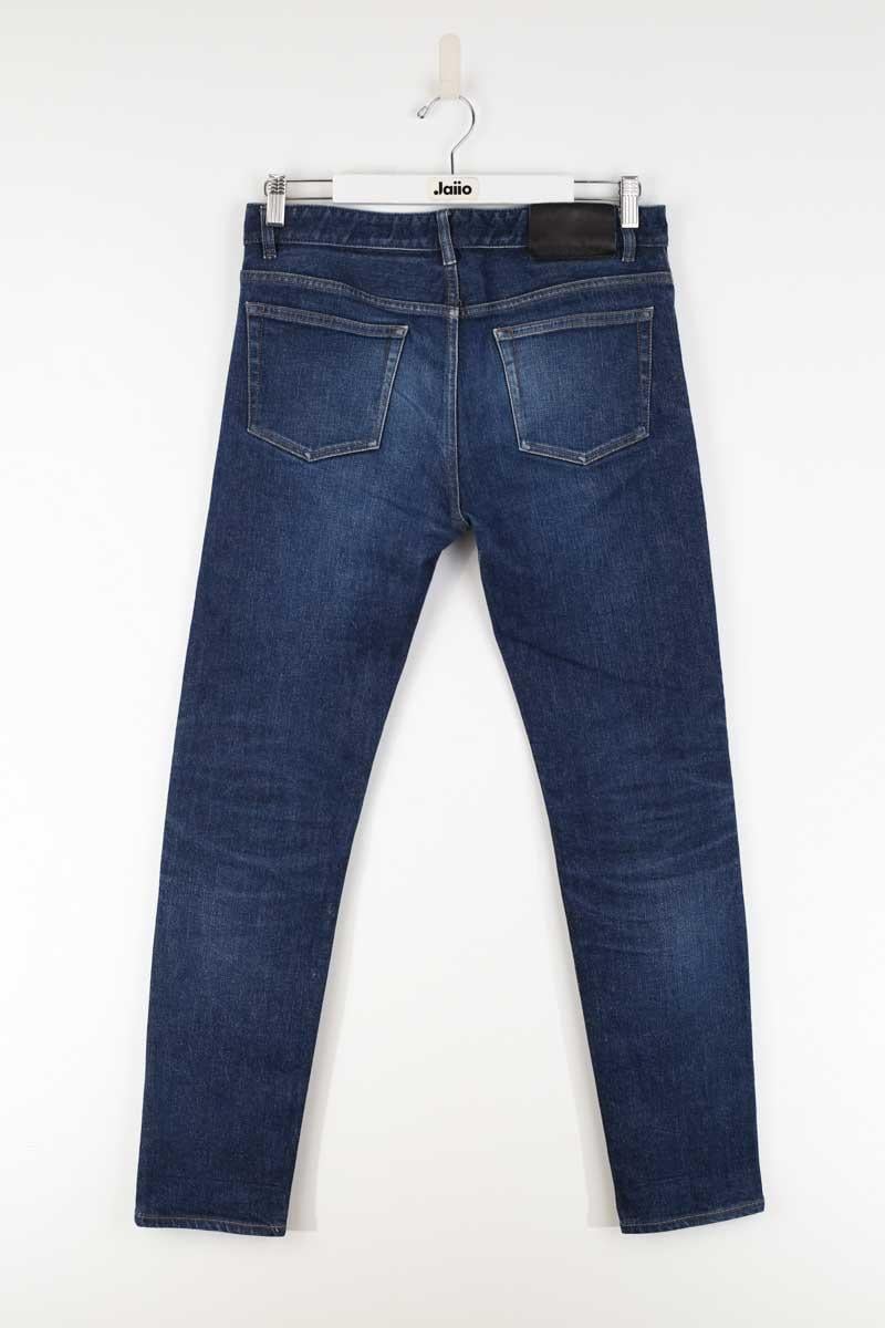 Cotton skinny jeans MAISON KITSUNÉ - Seconde main Blue