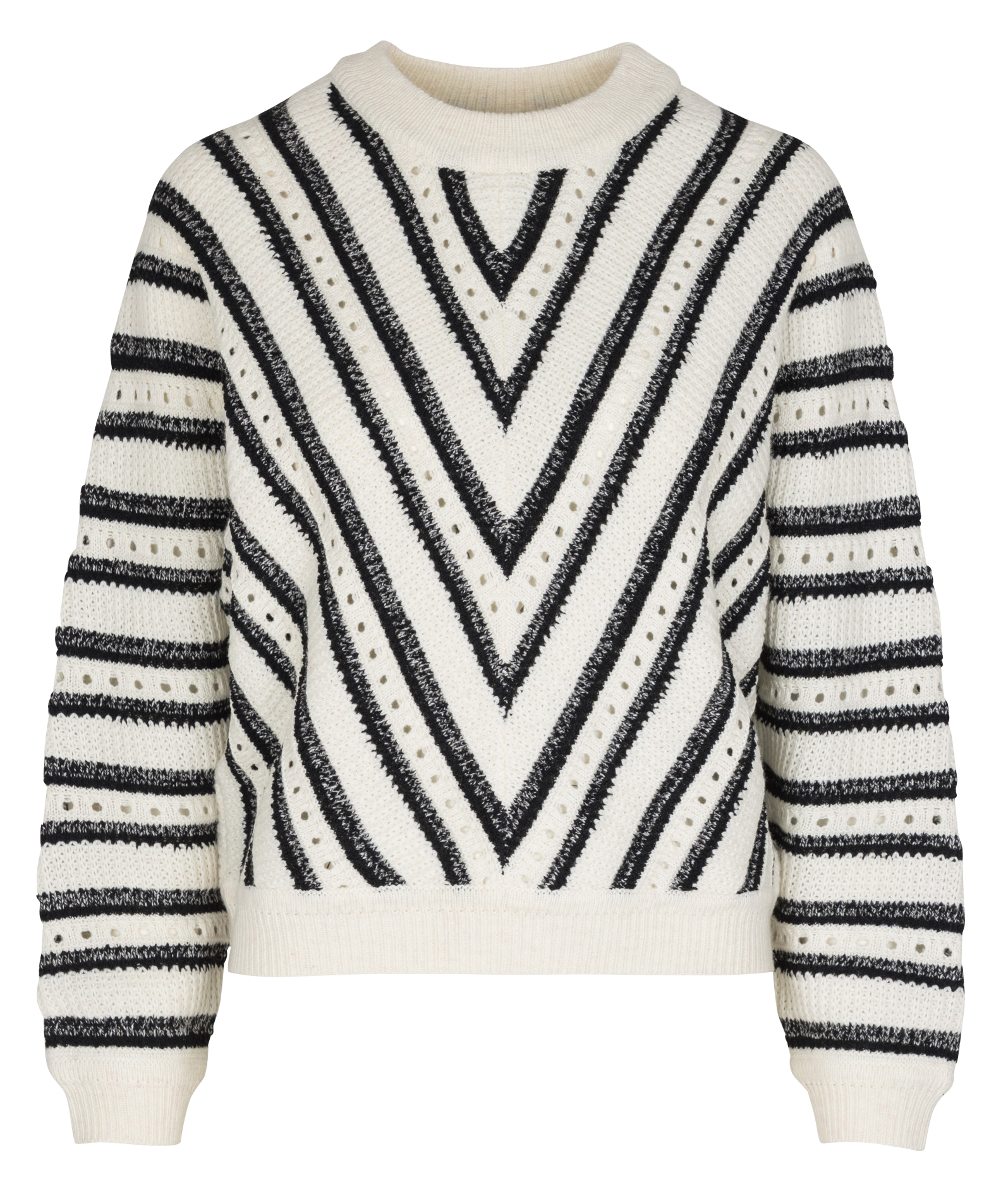 Pull oversize col rond SUNCOO Blanc