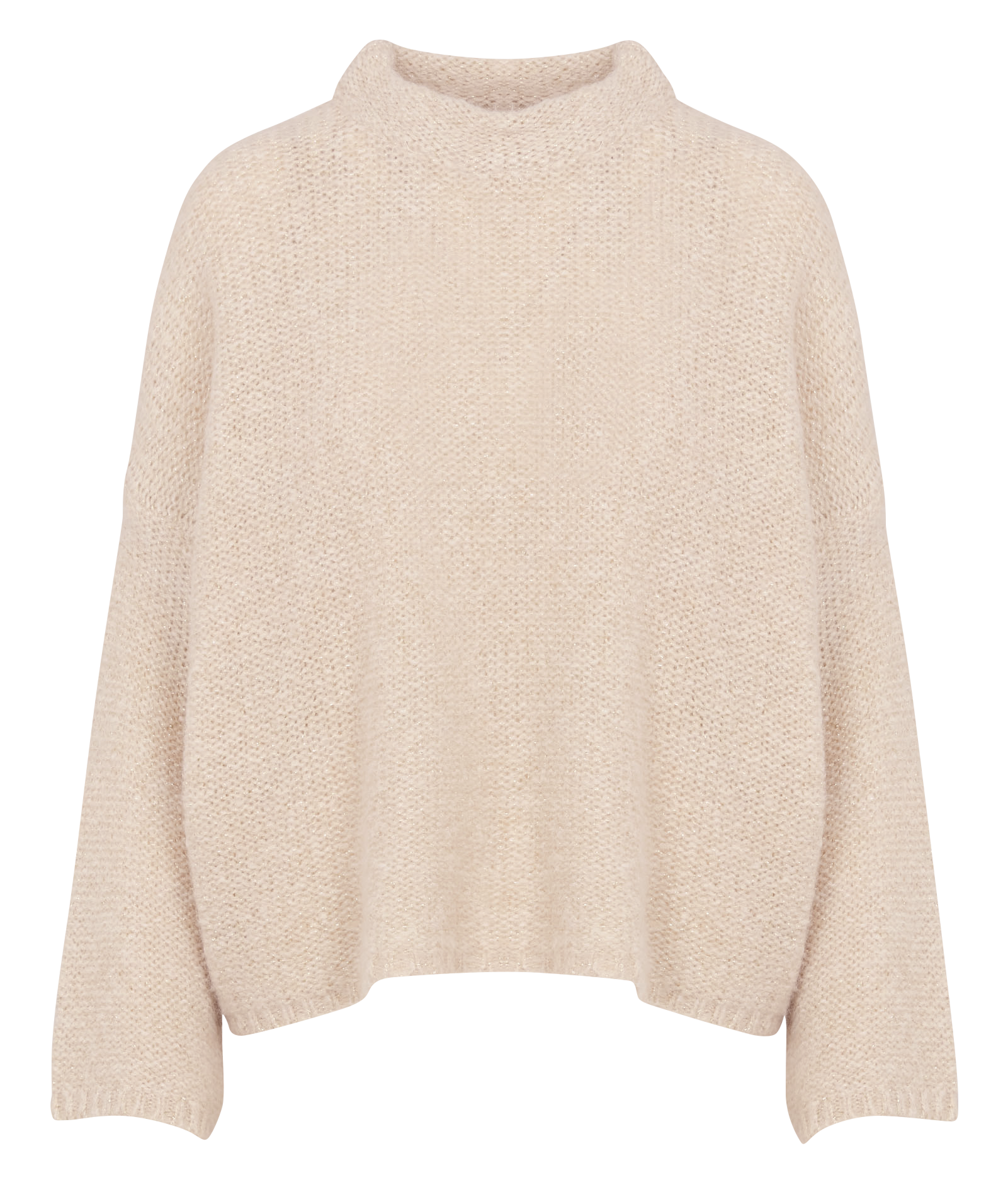 Longstrickjacke aus Wollmix LA FEE MARABOUTEE Weiss