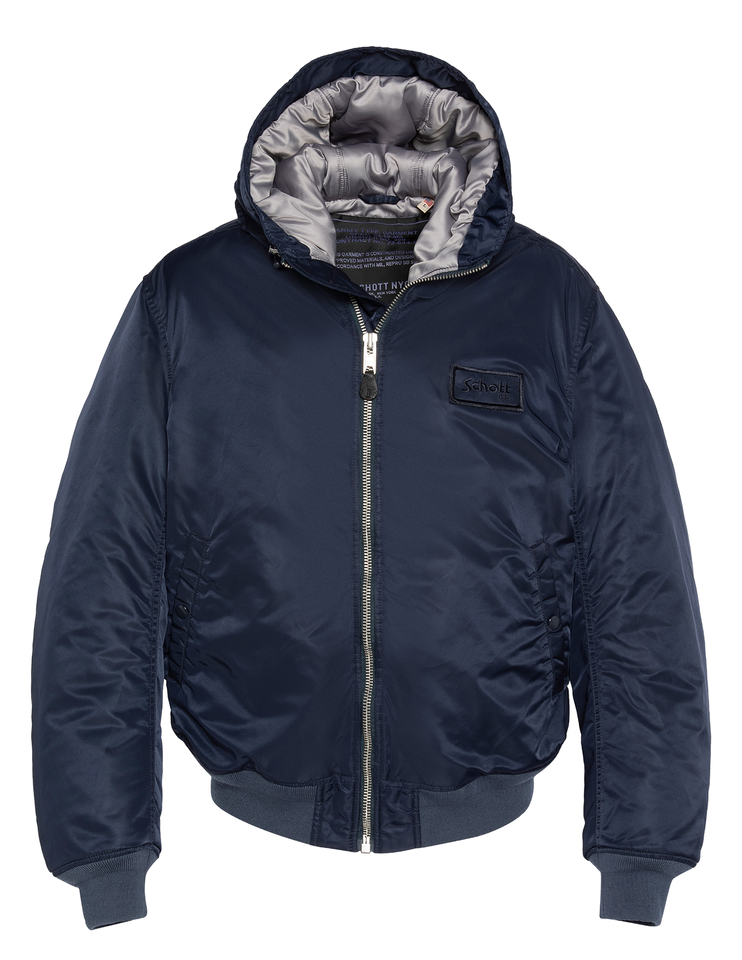 Blouson oversize à capuche SCHOTT Bleu