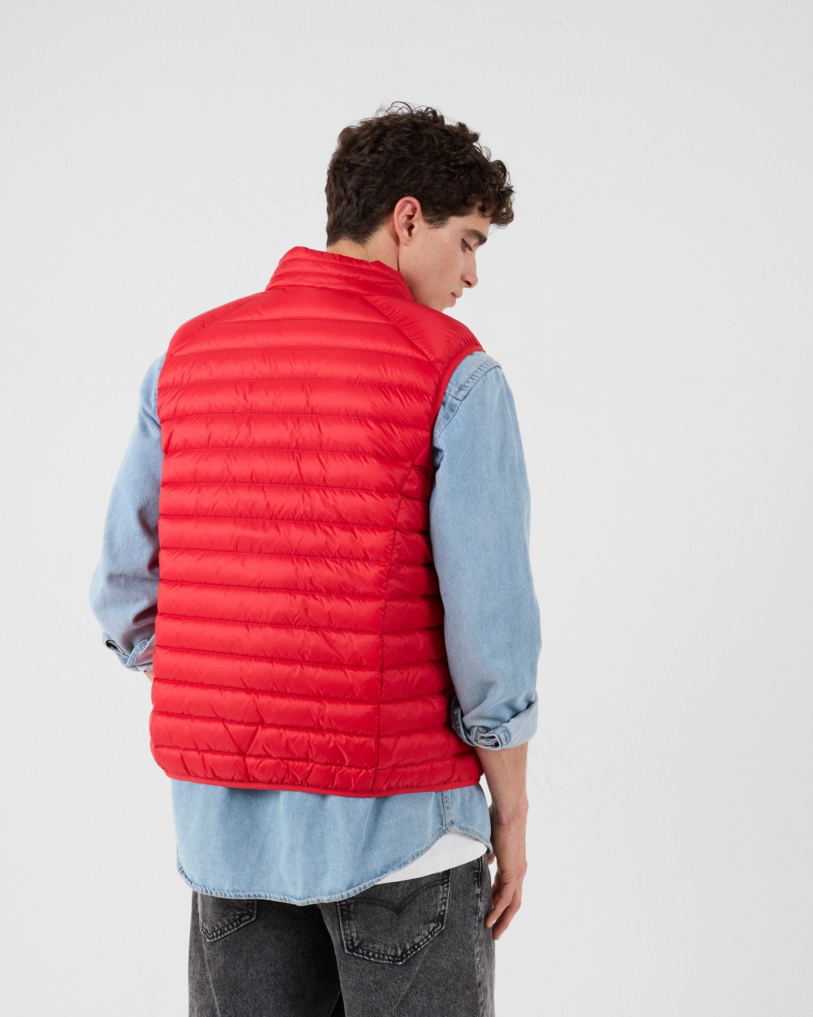 Sleeveless puffer jacket Tom JOTT Red