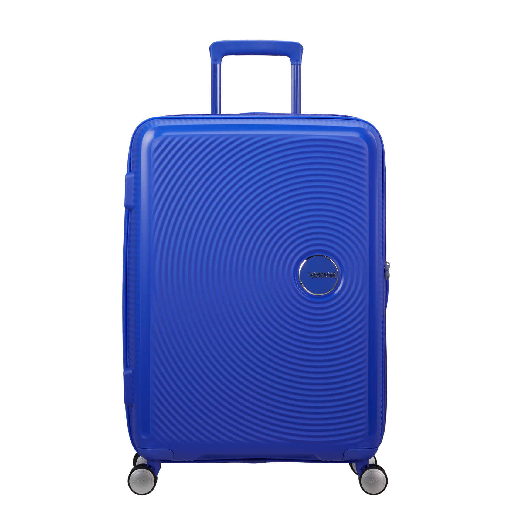 Suitcase with 4 wheels size M Blue