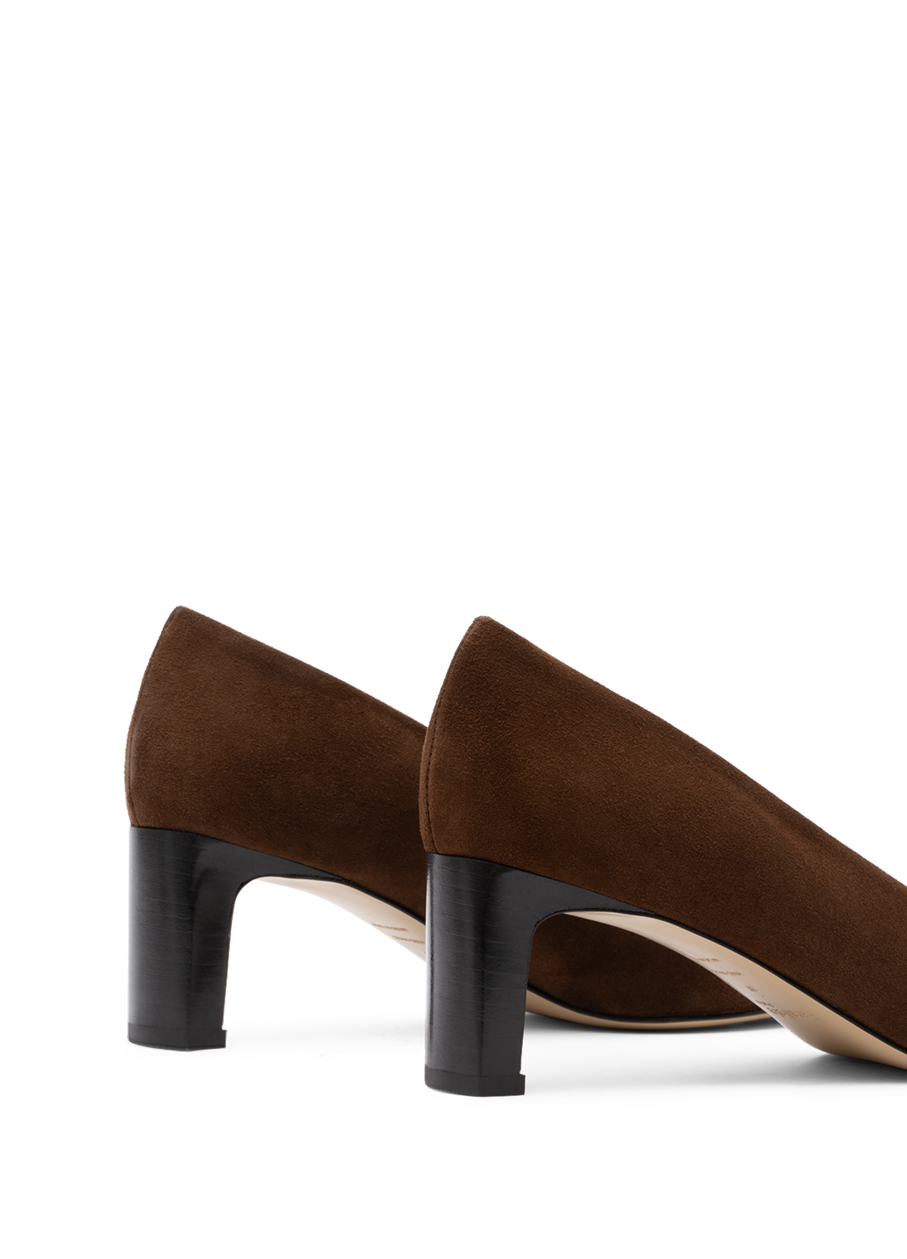 Goat leather cognac pumps PARALLELE PARIS Brown