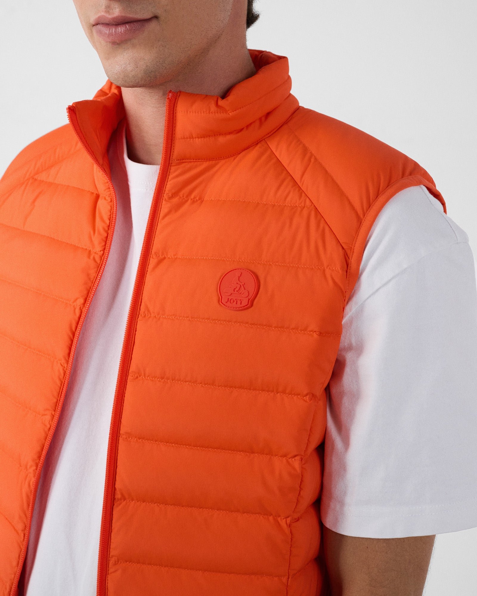 Stretch sleeveless puffer jacket Arafo JOTT Red