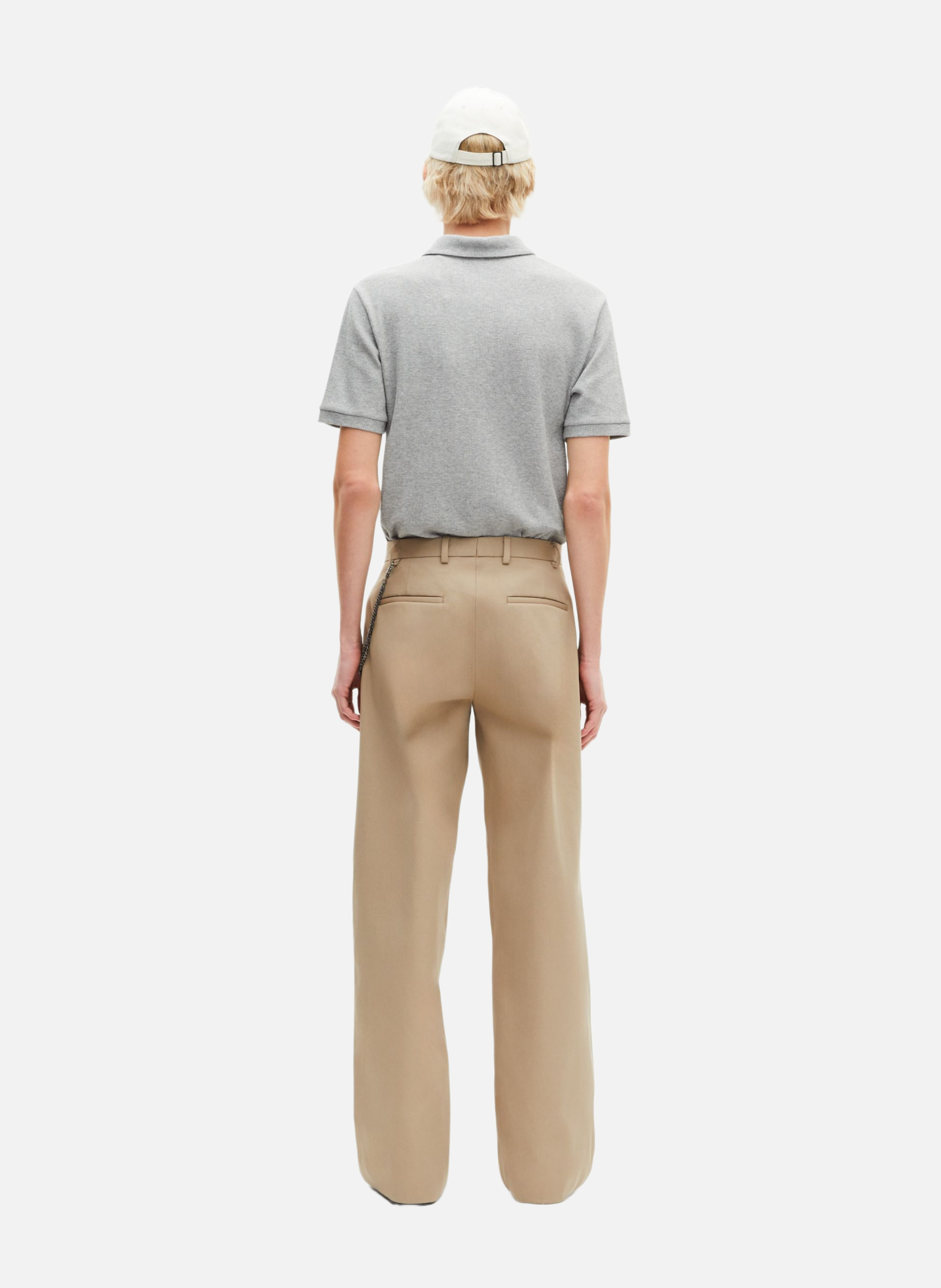 Wide-leg pleated trousers THE KOOPLES Beige